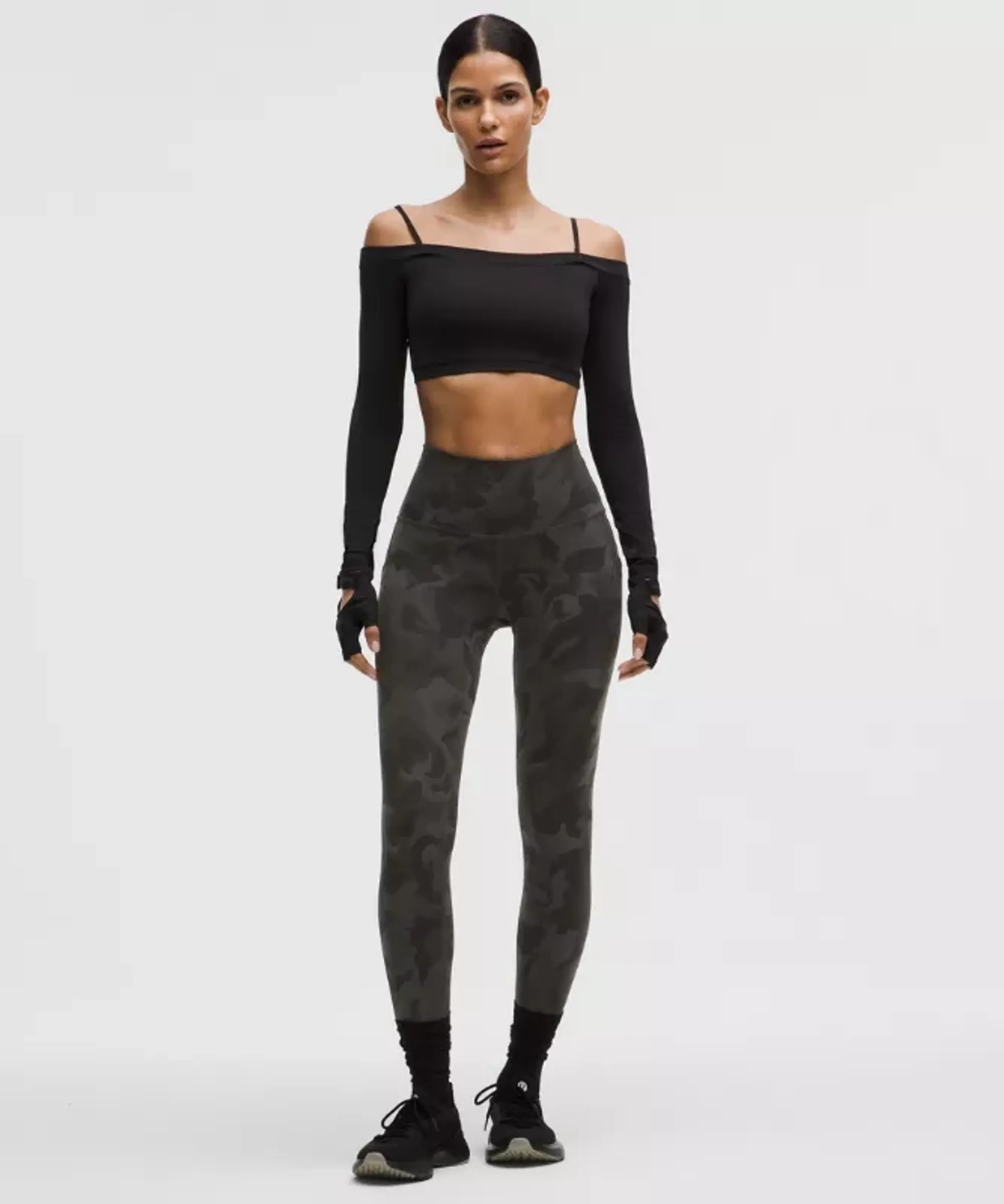 lululemon – Women's Wunder Train High-Rise Tight Leggings with Pockets – 25" – Color Camo/Black – Size 0