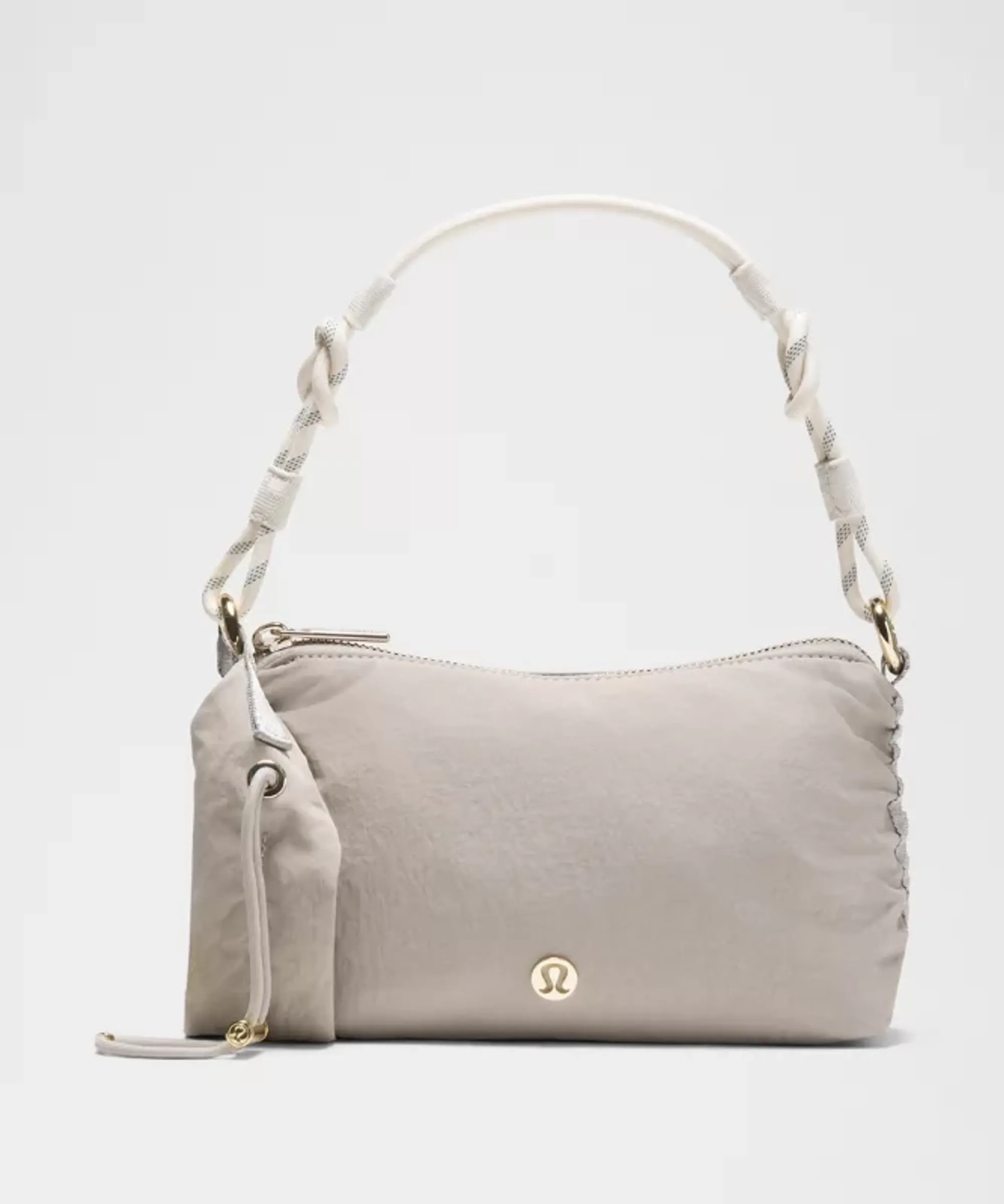 lululemon – Ruched Shoulder Bag Mini 1.5L – Color Gold/White