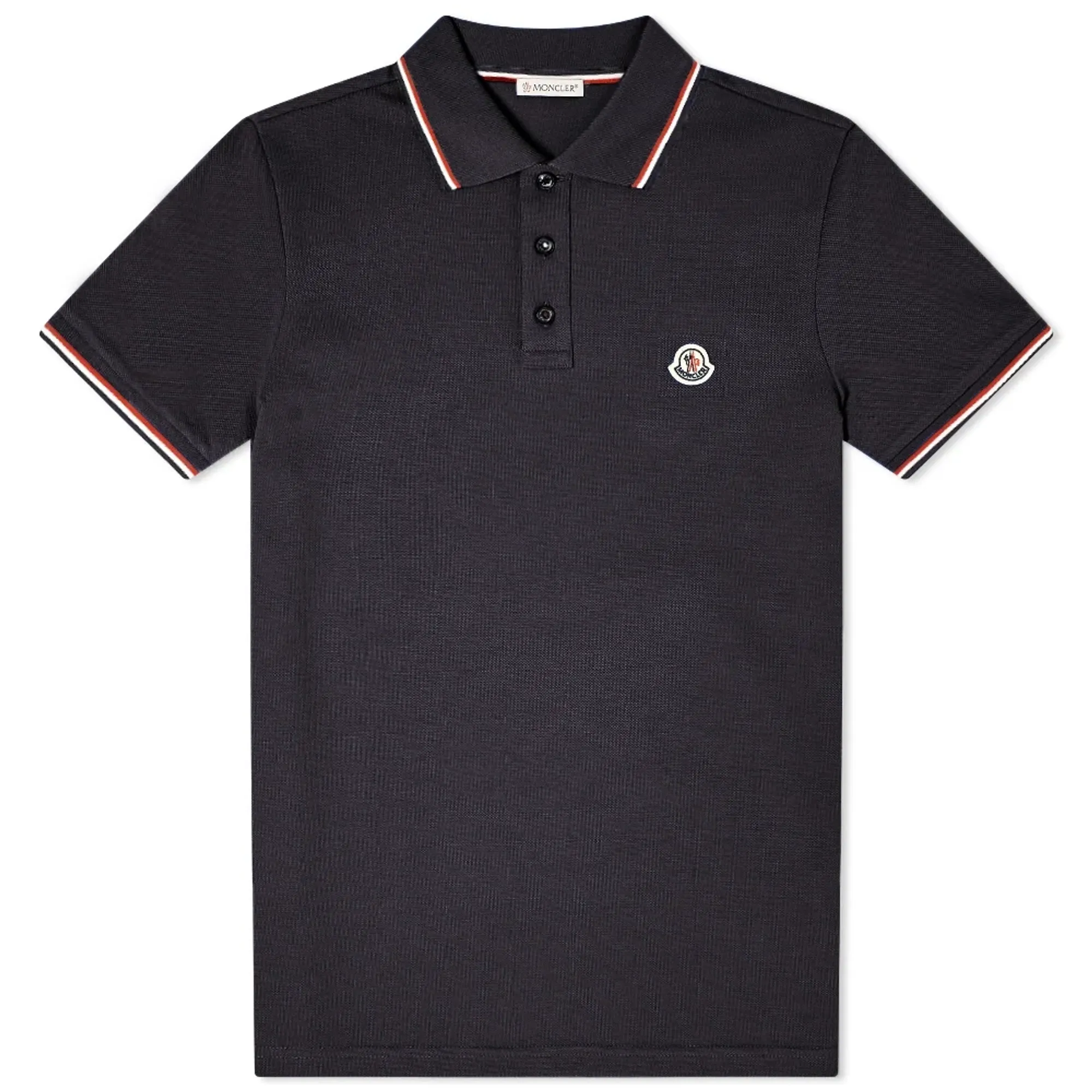 Moncler Men's Classic Logo Polo Navy