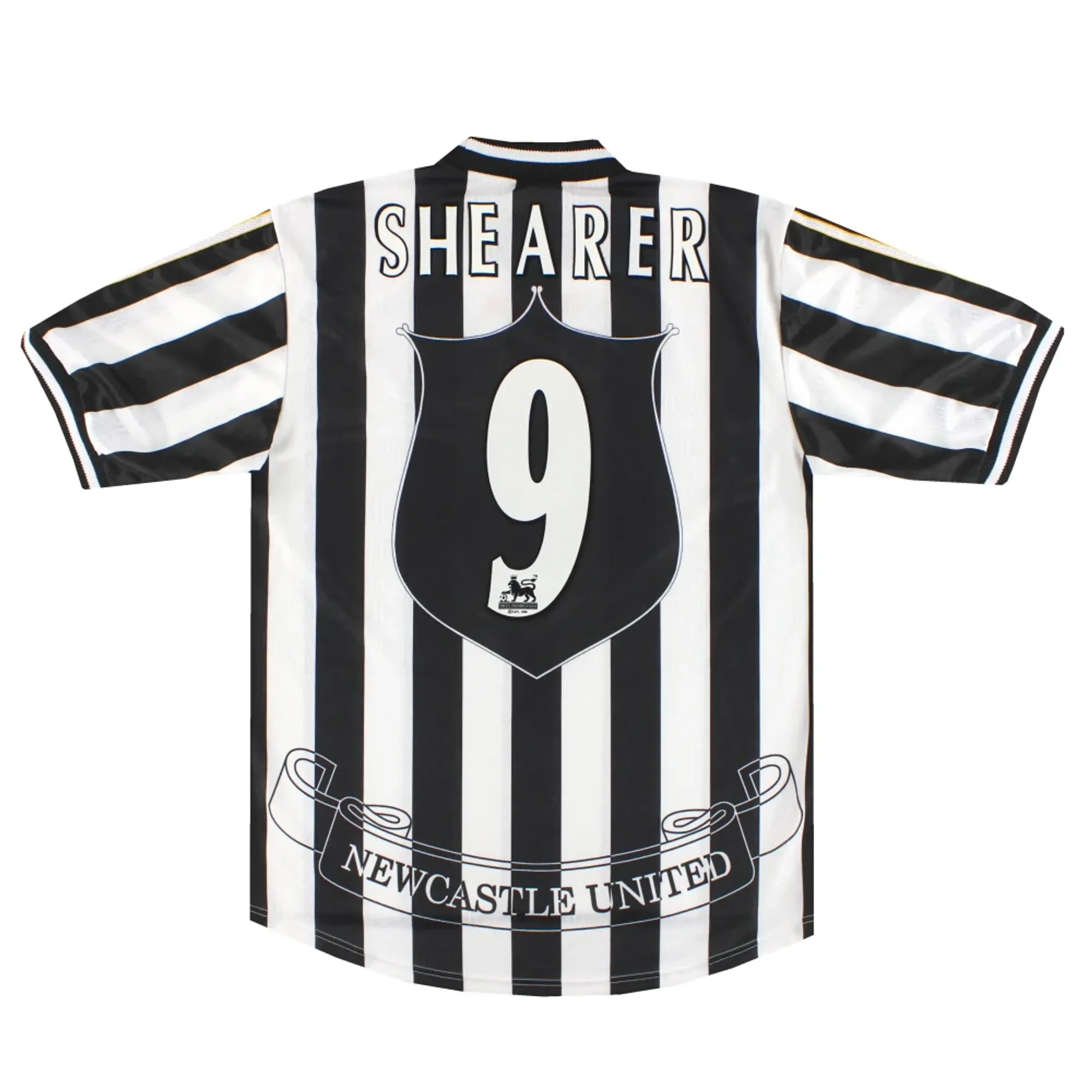 1997-99 Newcastle adidas Home Shirt Shearer #9 *Mint* L - Newcastle United / Mint 