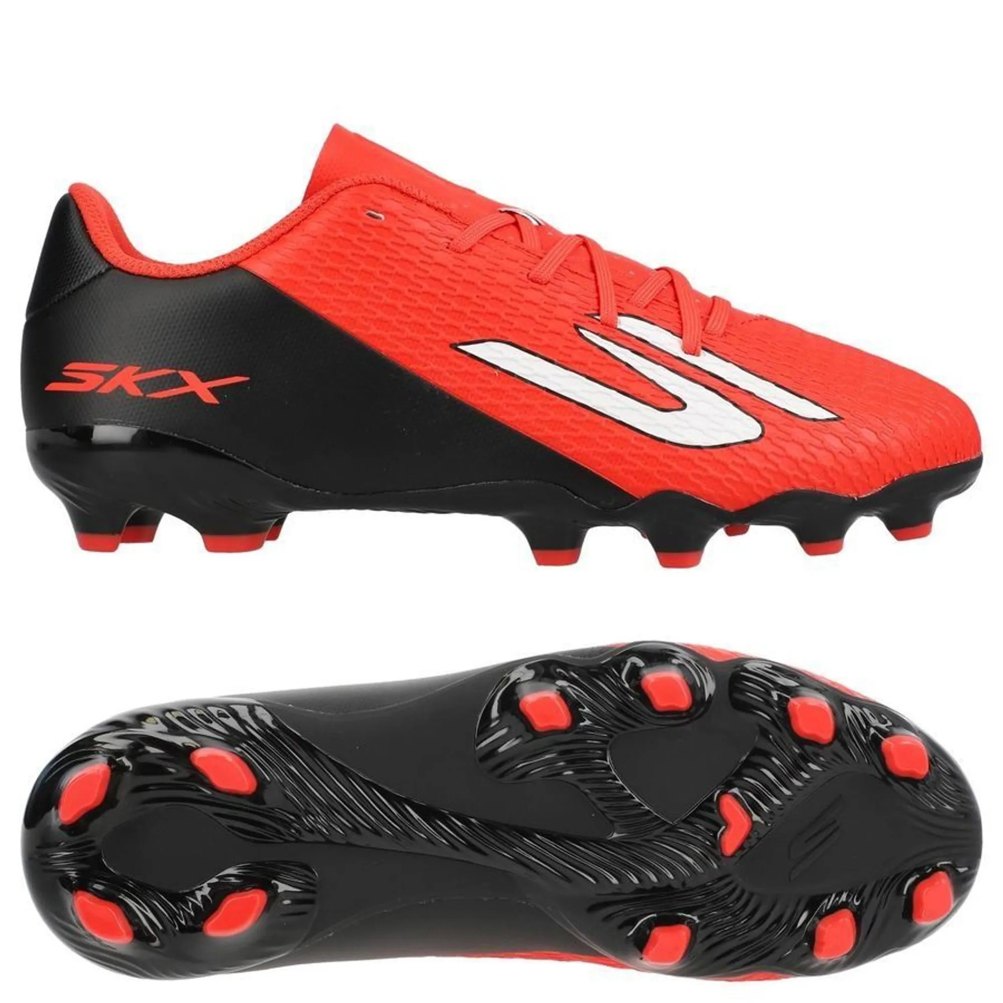 Skechers SKX_2 Jr Youth MG Sneaker in Red/Black