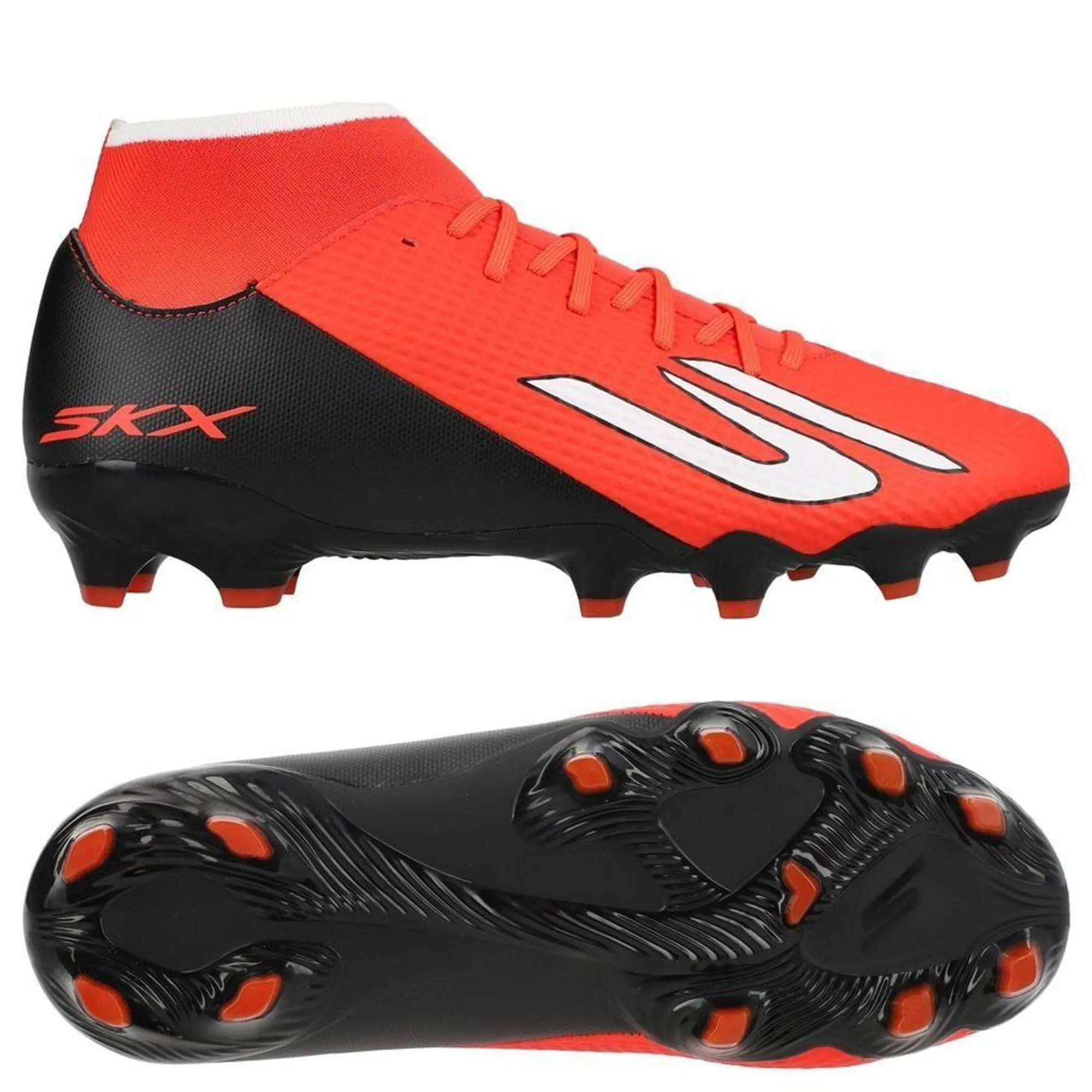 Skechers SKX_2 High Academy FG Shoes in Red/Black