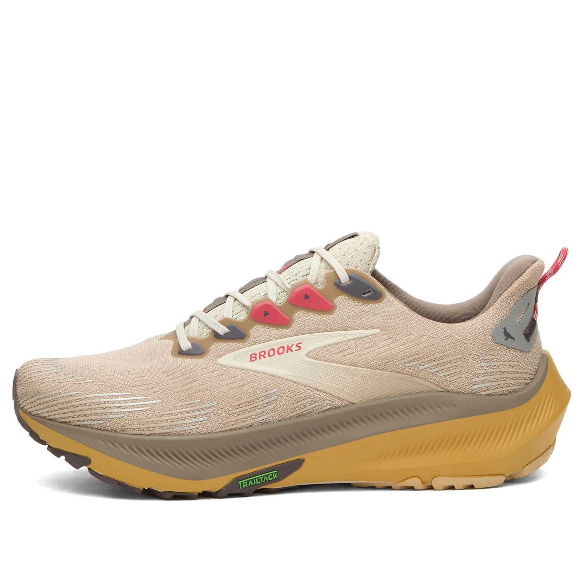 Brooks Men's x STAPLE Ghost Trail Sneaker Feather Grey/Driftwood/Wheat