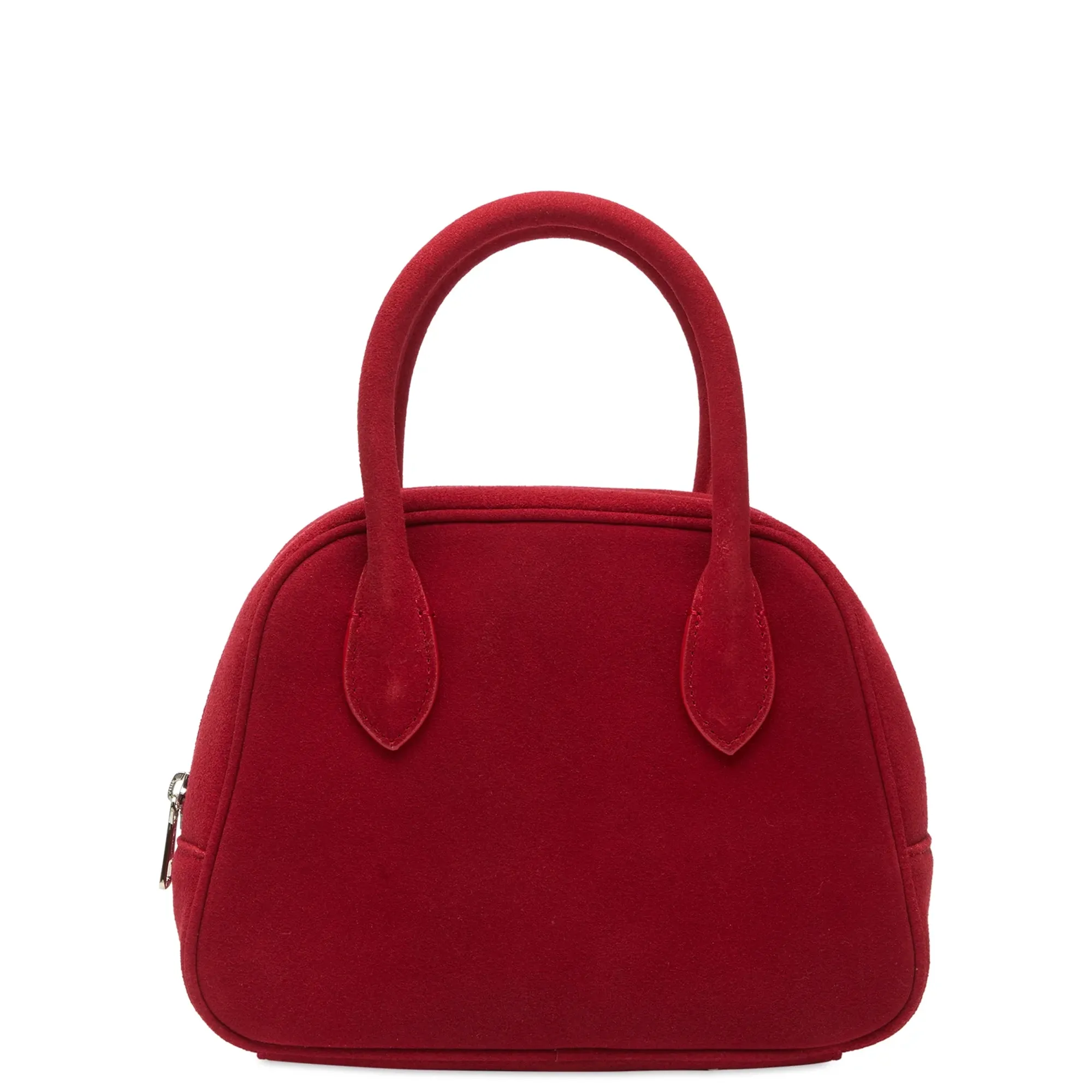 DUNST Women's Suede Boston Bag Red