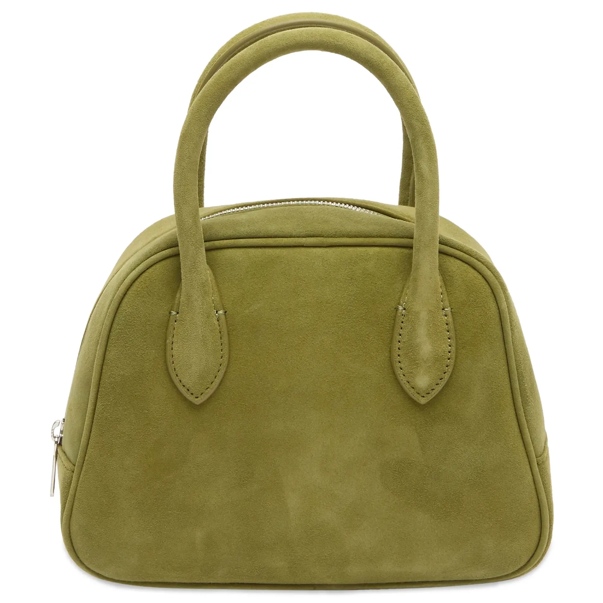 DUNST Women's Suede Boston Bag Pistachio