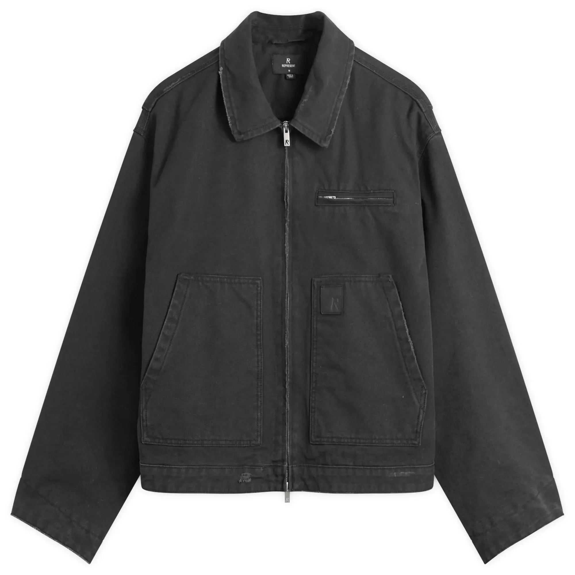 Represent Men's Workwear Jacket Washed Black