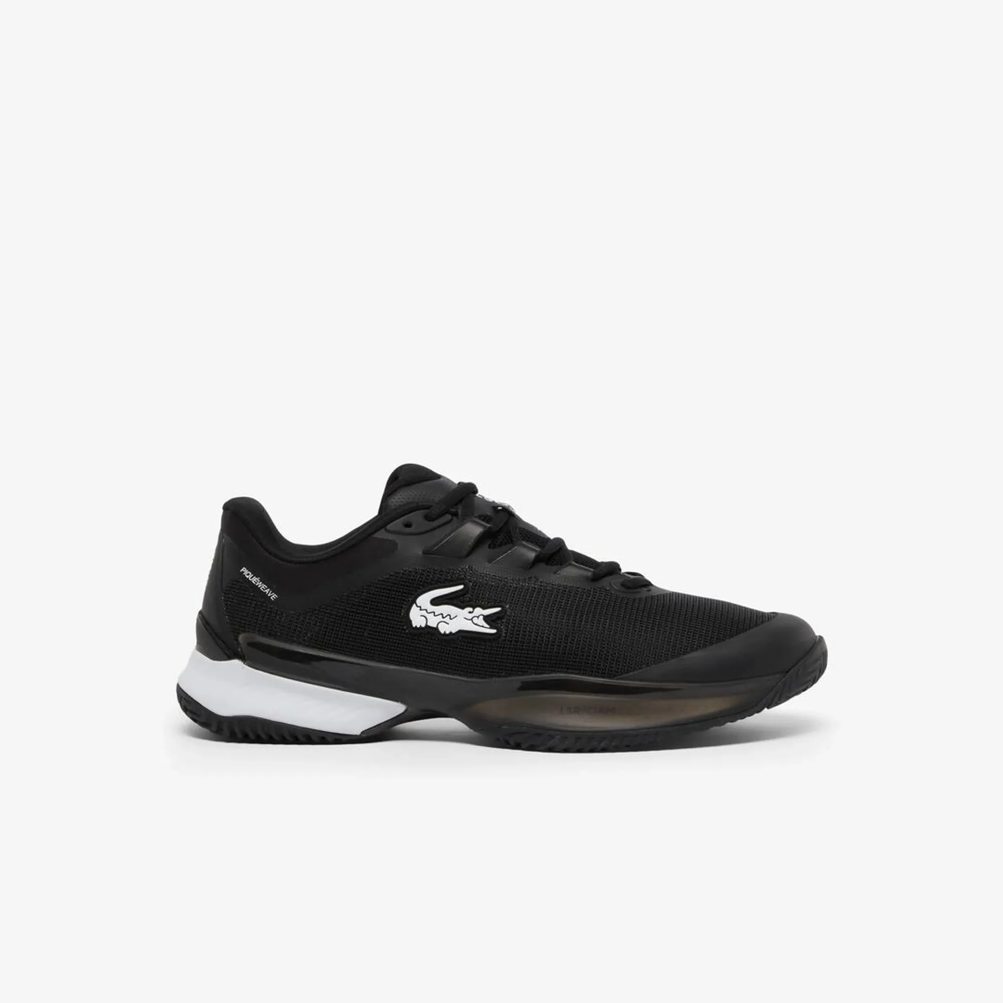 Lacoste Men's AG-LT23 Ultra Clay Court Tennis Shoes - Black & White