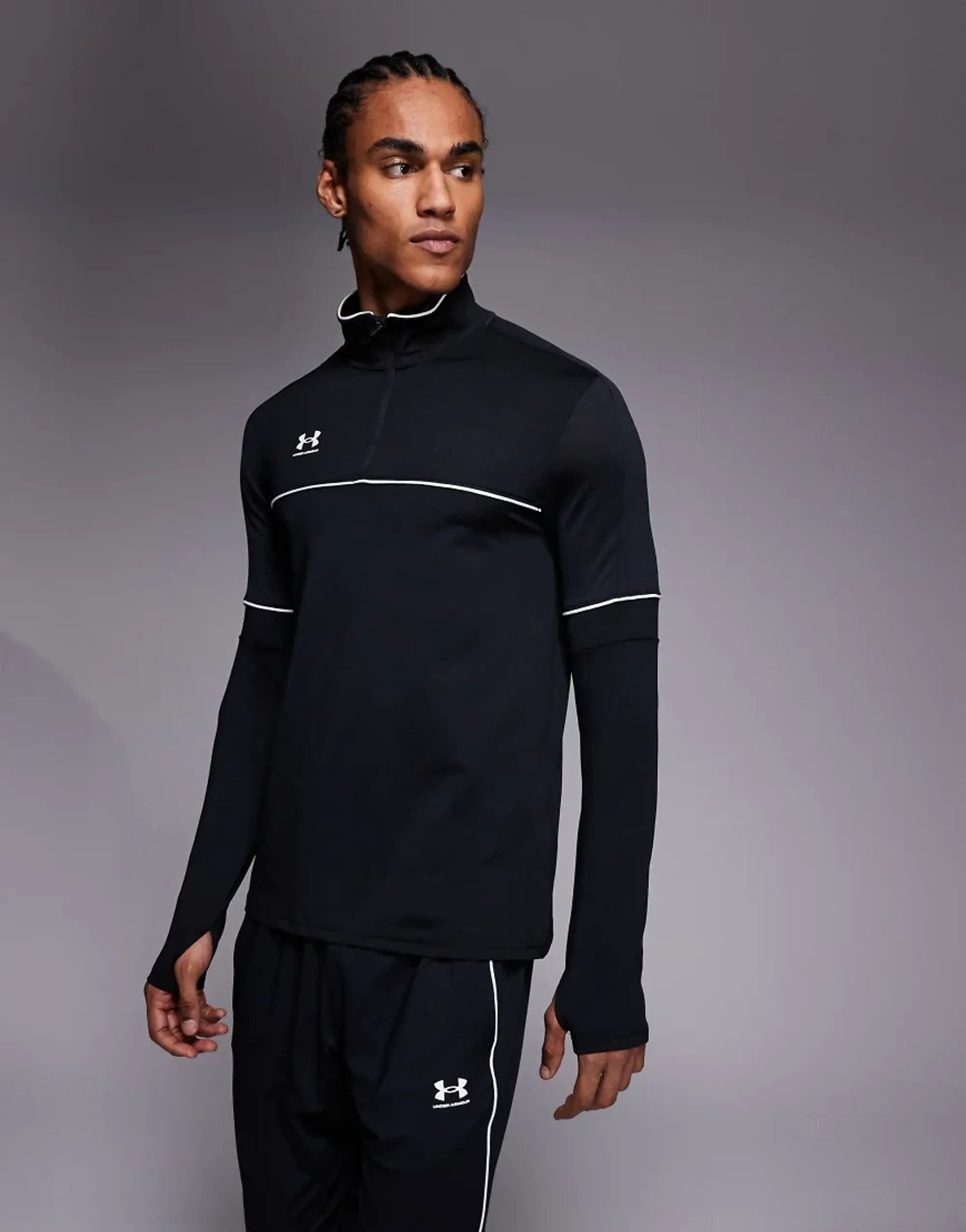 Under Armour Challenger Training Quarter-Zip Top In Black