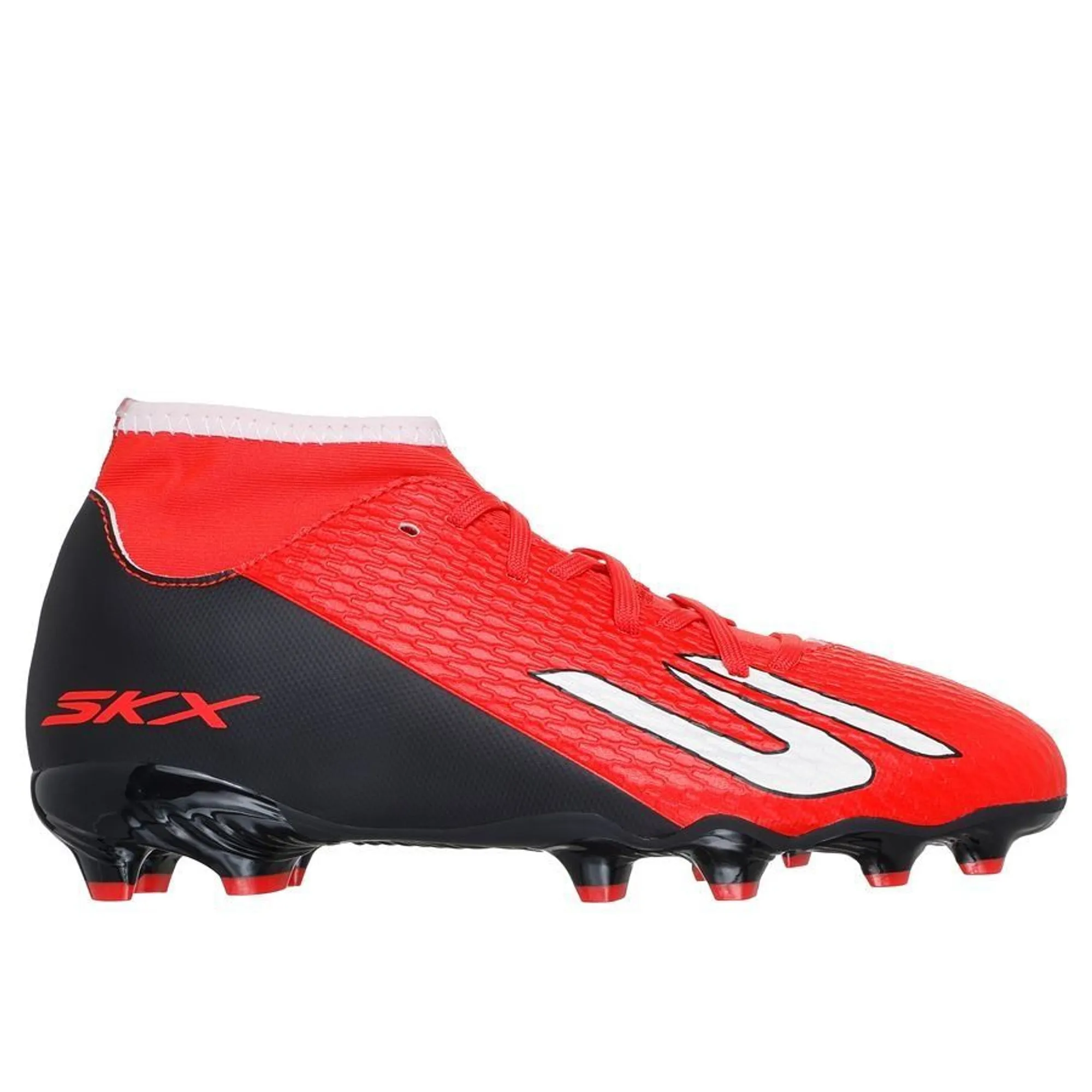 Skechers SKX_2 Jr High Youth MG Sneaker in Red/Black | Synthetic/Textile