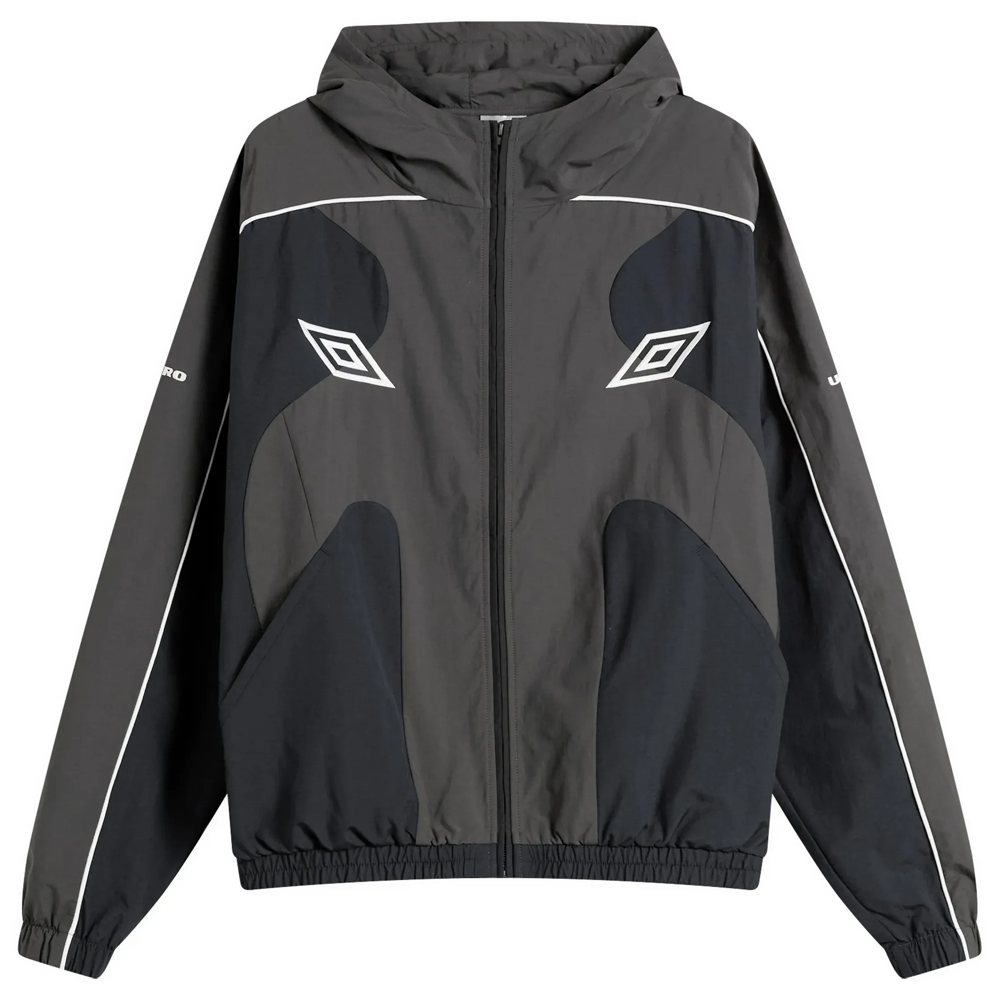 Umbro by Slam Jam Men's Guarding Masked Tracksuit Top Black/Charcoal