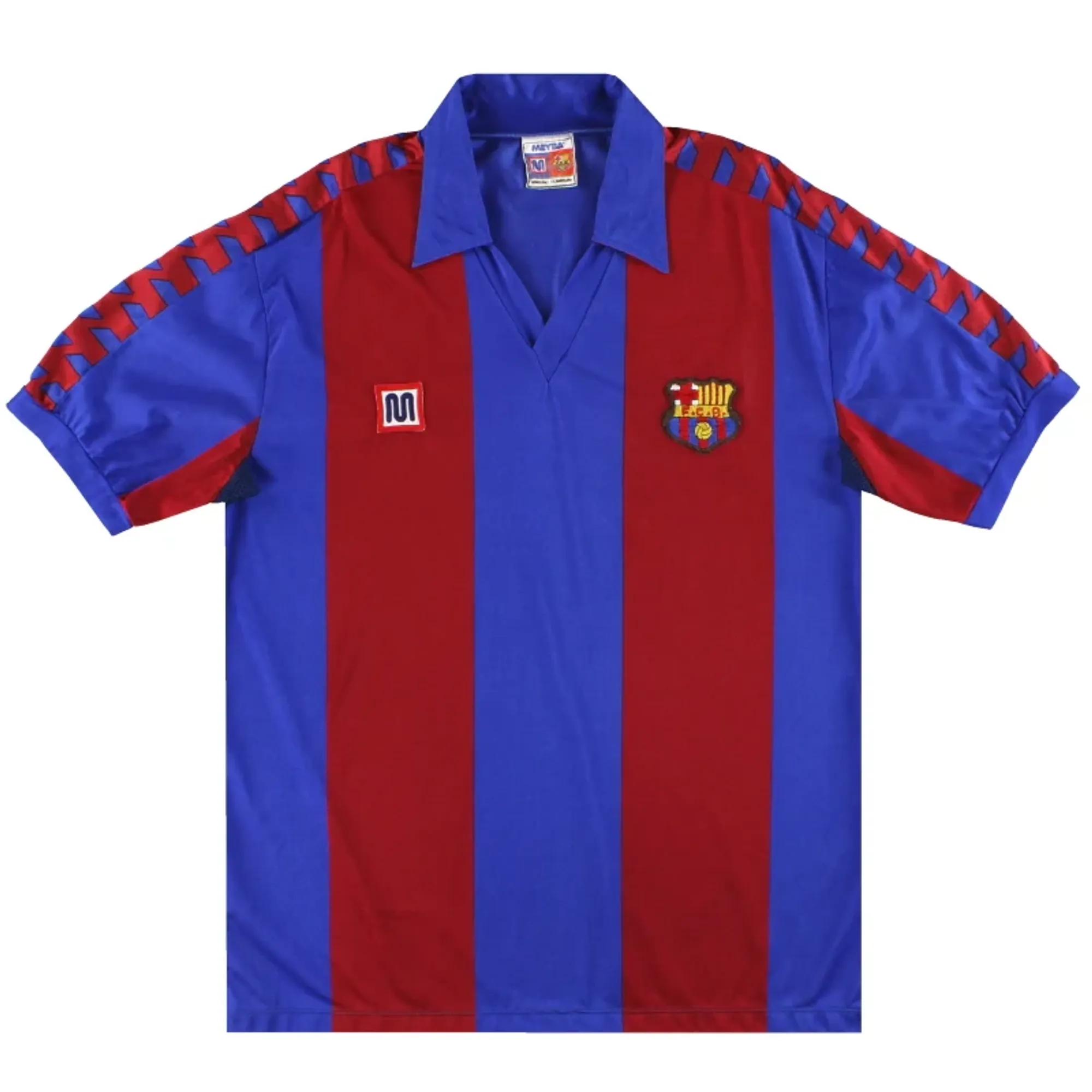 1982-89 Barcelona Meyba Home Shirt Y - Barcelona / Excellent 