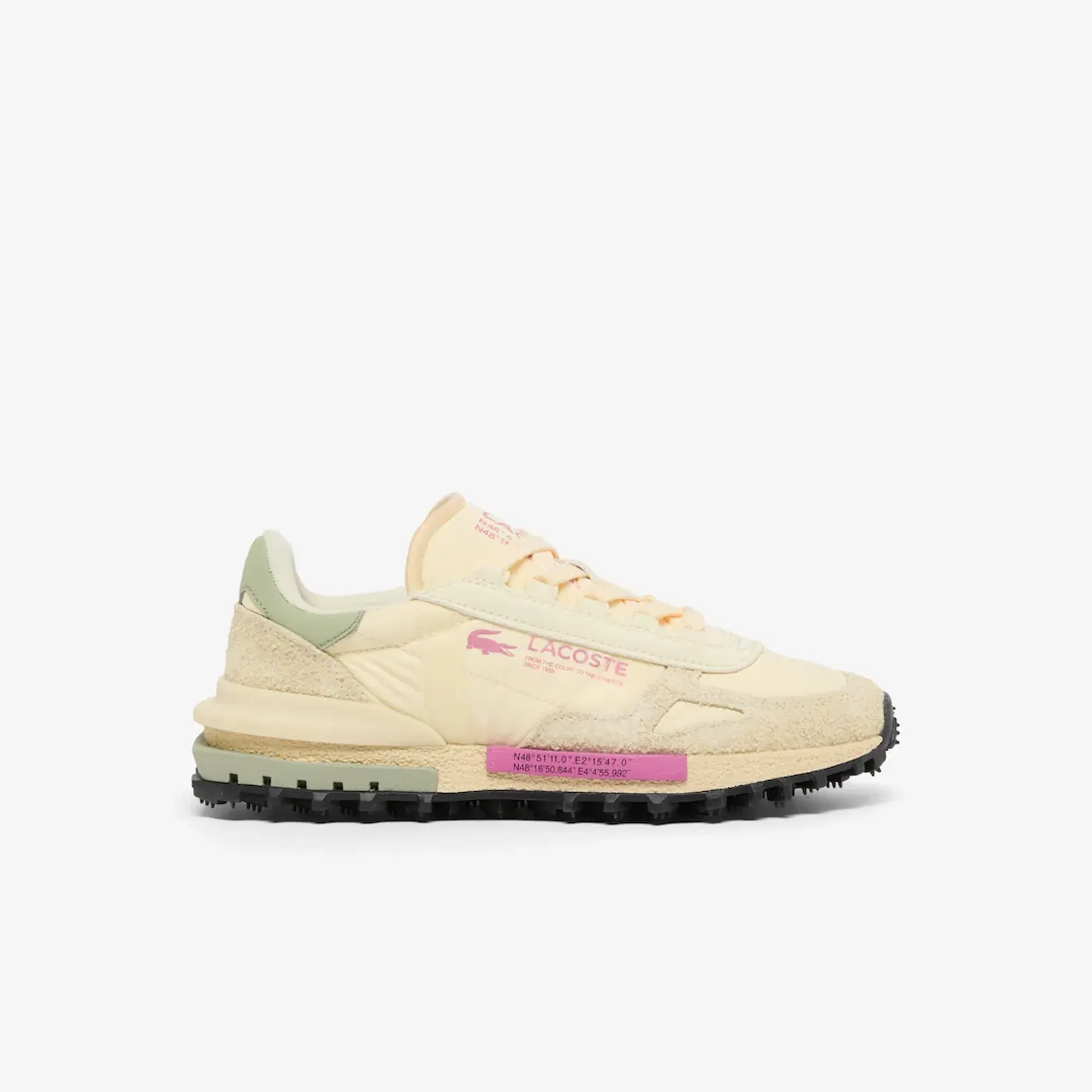 Lacoste Women's Elite Active Sneakers - White / Light Khaki