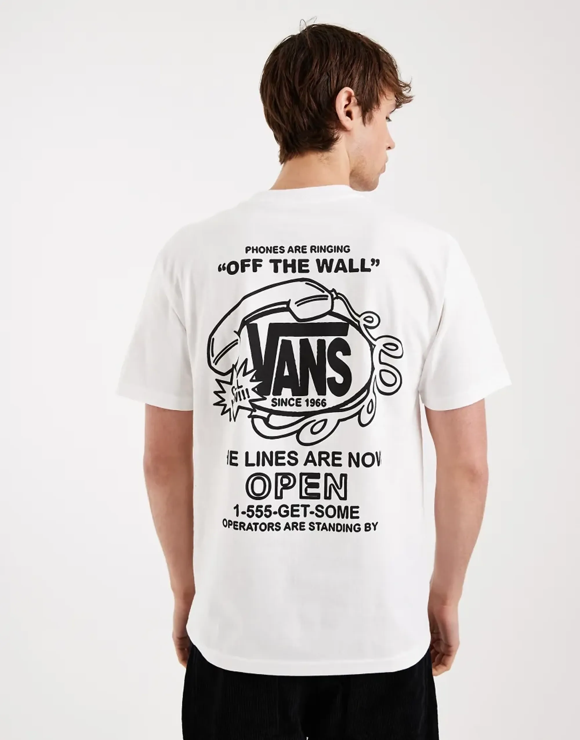 Vans Hot Lines Tee In White