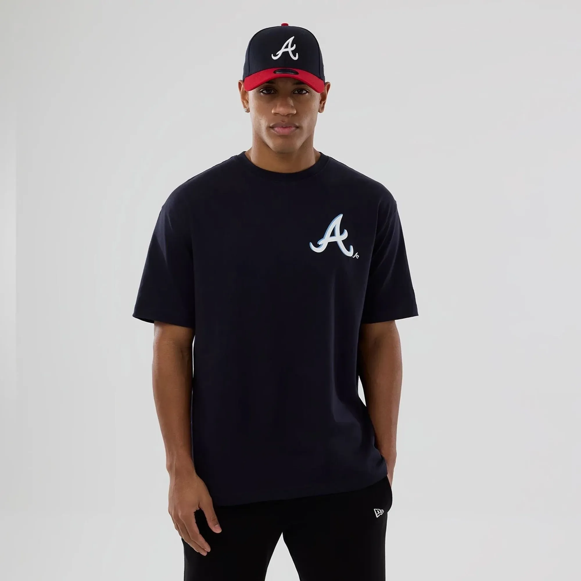Atlanta Braves MLB Graphic Navy T-Shirt New Era Cap adult unisex