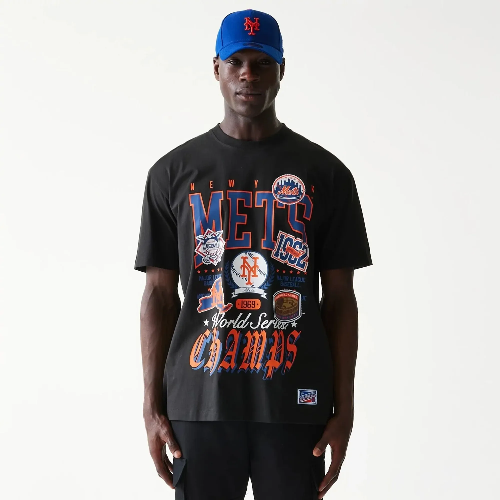 New York Mets MLB Sport Classic Black T-Shirt New Era Cap adult unisex
