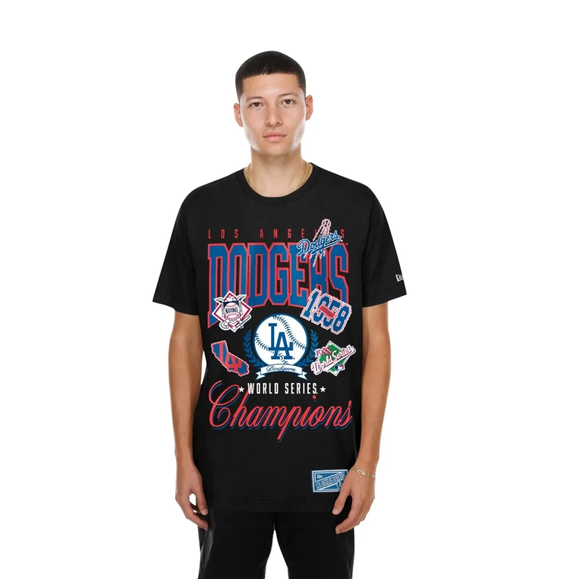 LA Dodgers MLB Sport Classic Black T-Shirt New Era Cap adult unisex