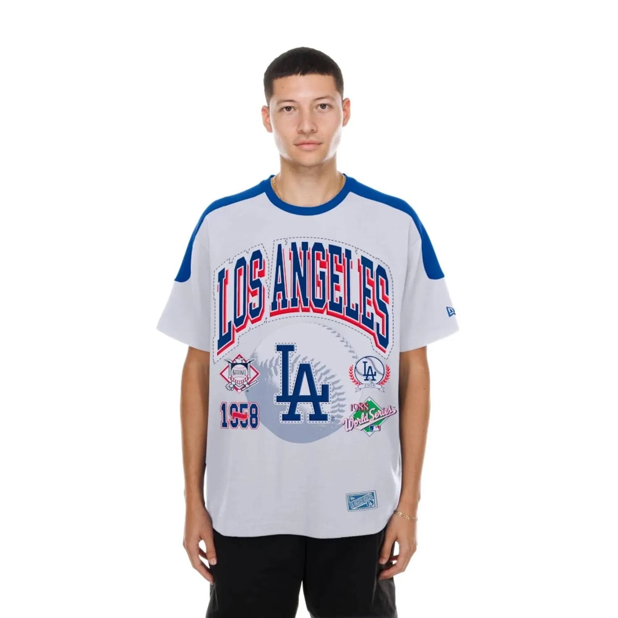 LA Dodgers MLB Sport Classic White T-Shirt New Era Cap adult unisex