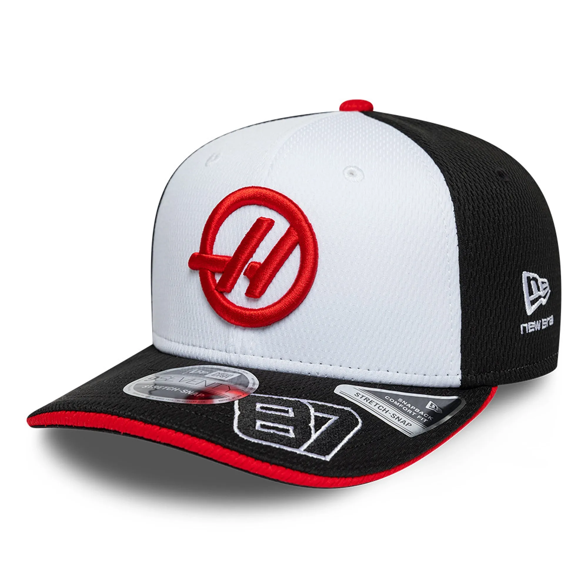 TGR Haas F1 Oliver Bearman Black 9SEVENTY Stretch Snap Cap New Era Cap adult unisex