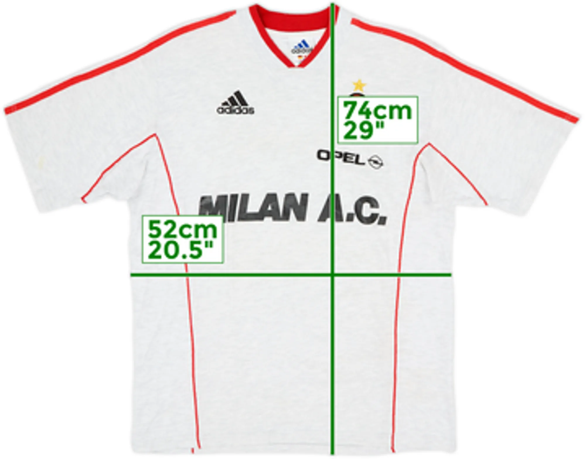 1999-00 AC Milan adidas Training Shirt - 8/10 - (M/L)