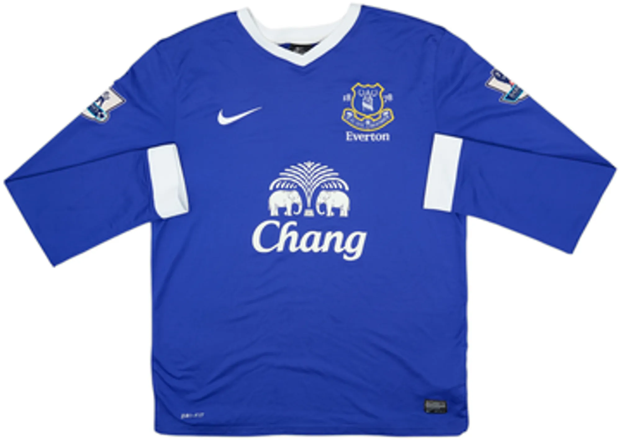 2012-13 Everton Home L/S Shirt Jelavic #7 - 5/10 - (L)