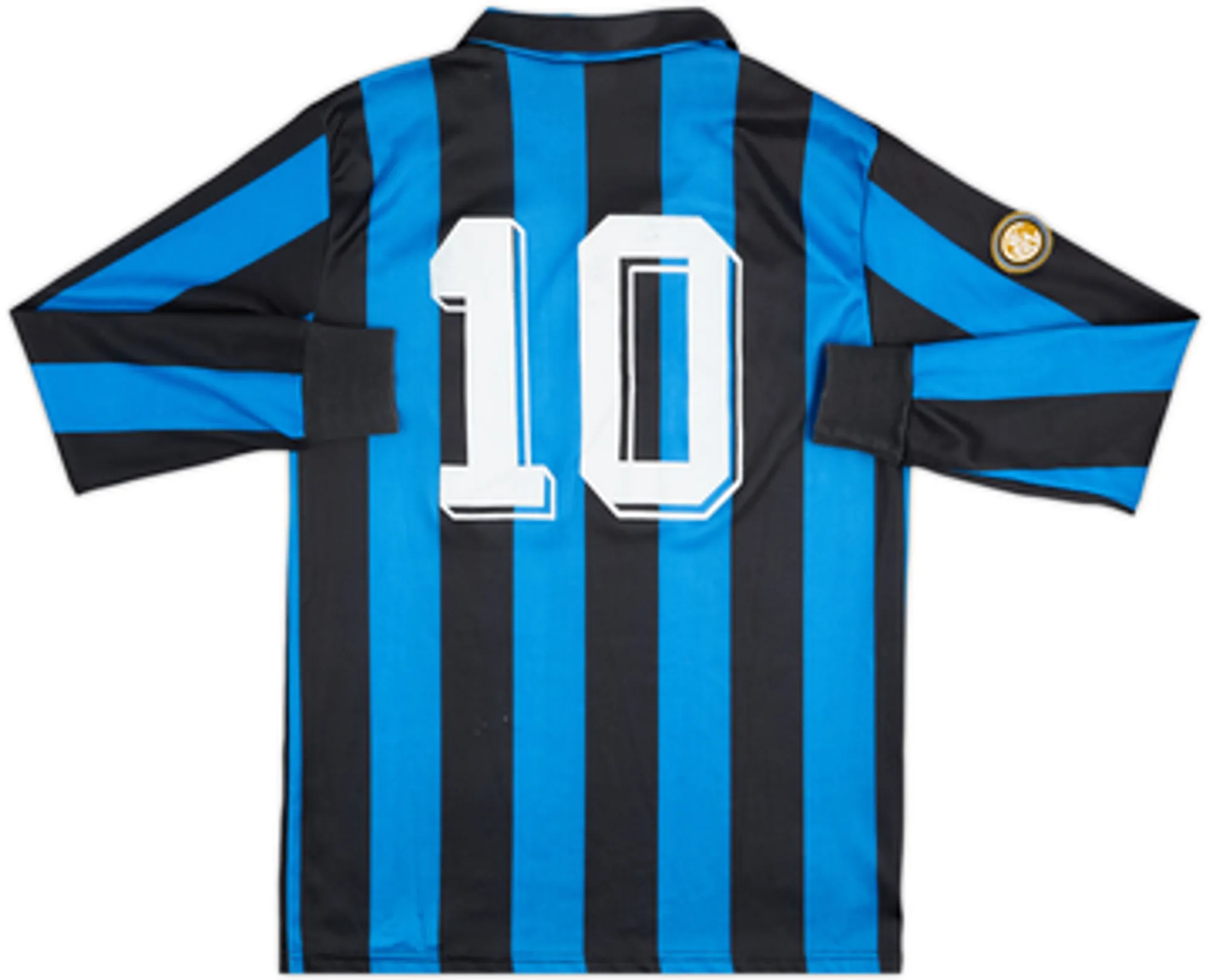 1989-90 Inter Milan Home L/S Shirt #10 - 8/10 - (M)