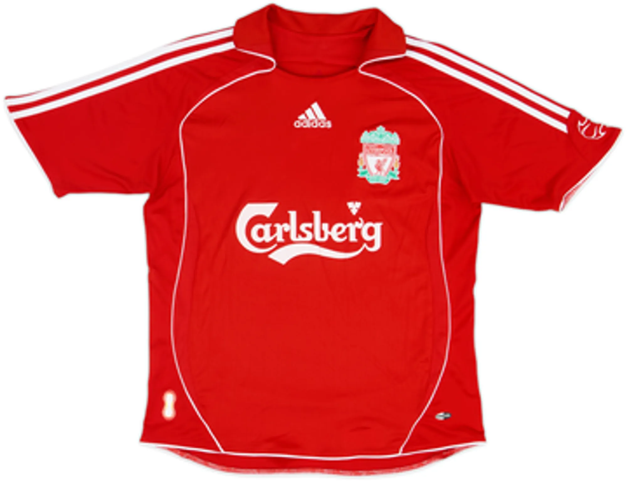 2006-08 Liverpool Home Shirt Gerrard #8 - 9/10 - (M)