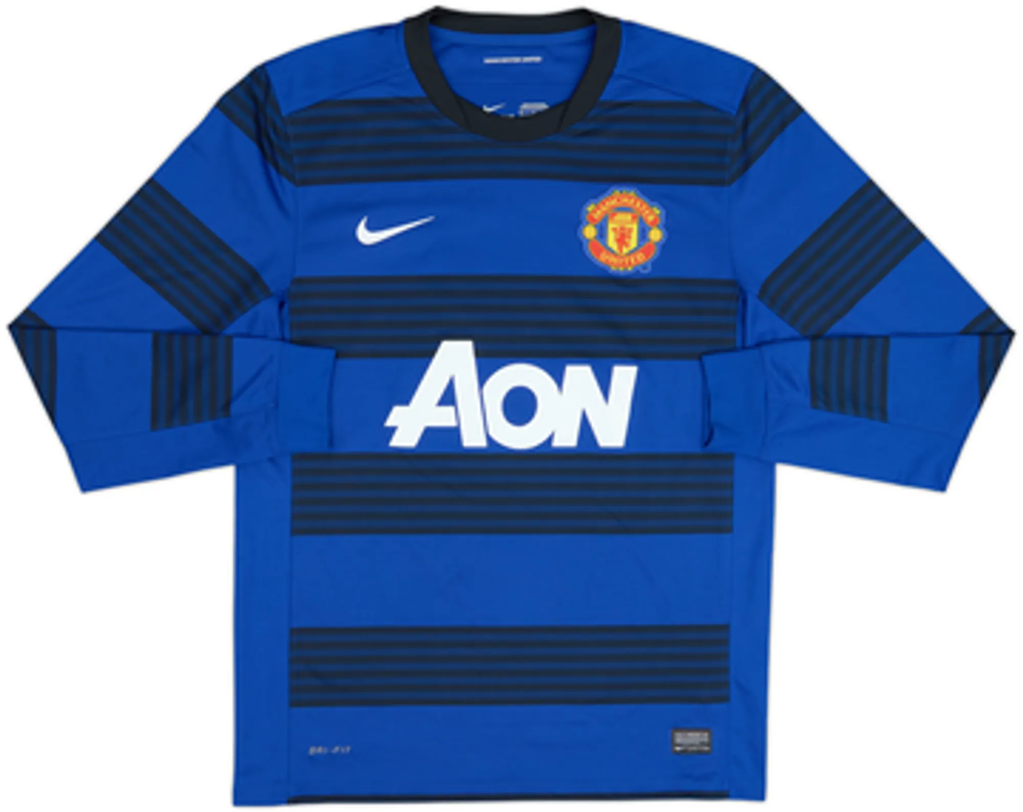 2011-13 Manchester United Away L/S Shirt Young #18 - 10/10 - (M)