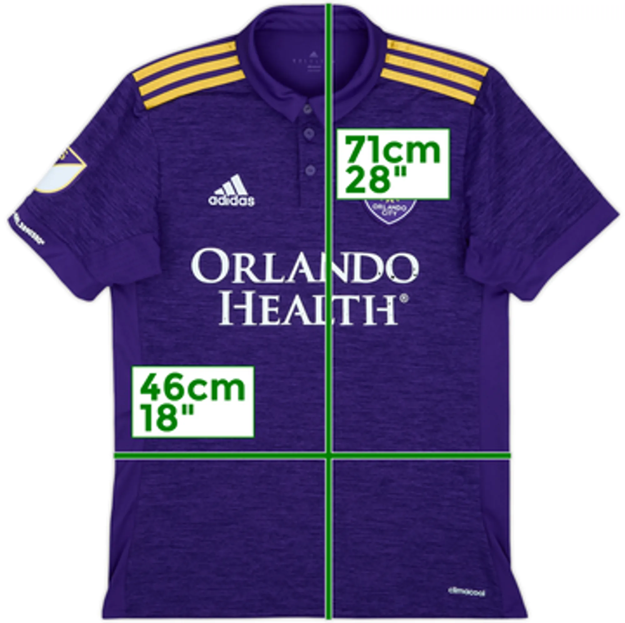 2017 Orlando City adidas Home Shirt - 7/10 - (S)