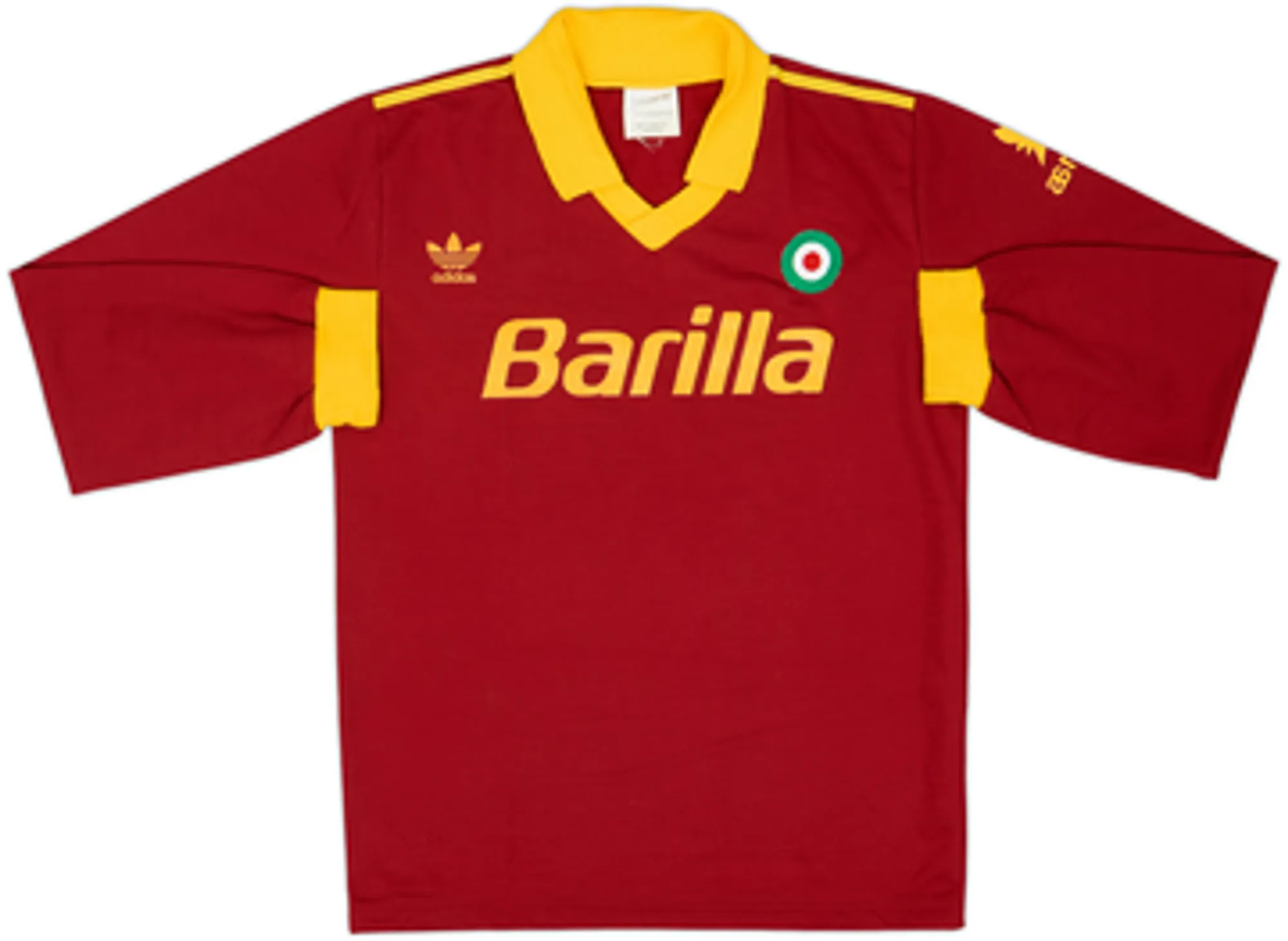 1991-92 Roma Home L/S Shirt & Shorts - 9/10 - (S)