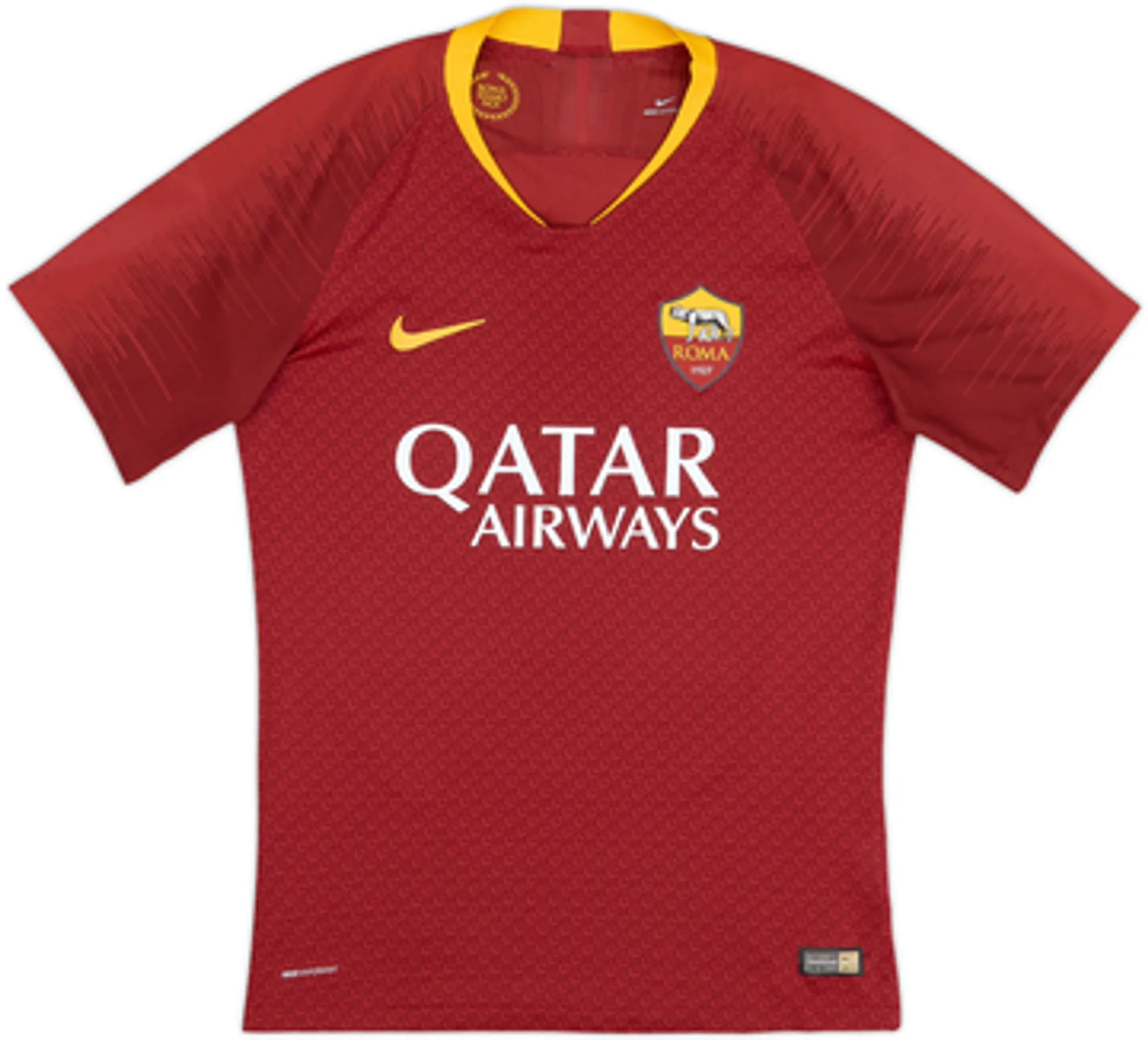 2018-19 Roma Authentic Home Shirt De Rossi #16 - 9/10 - (S)