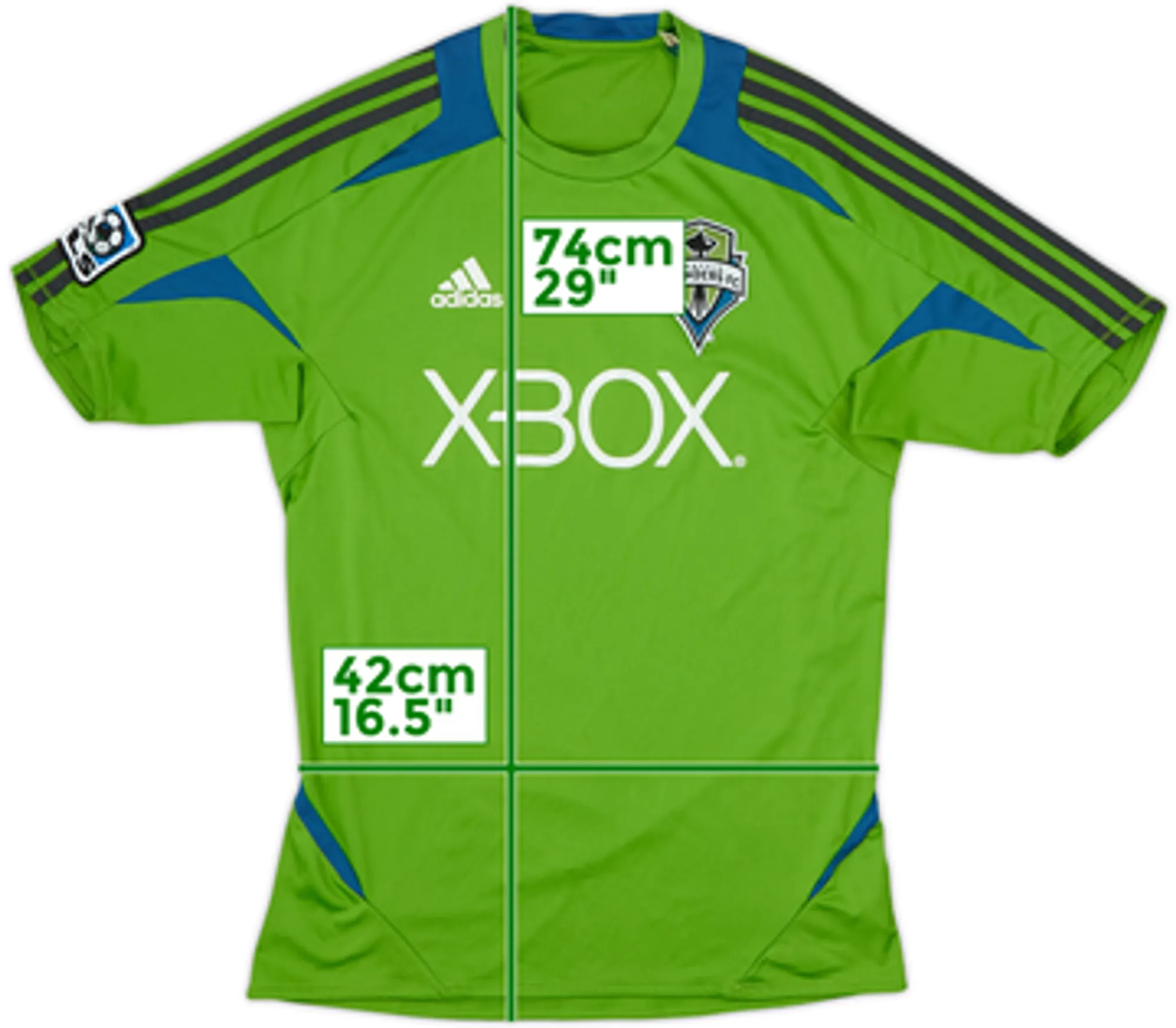 2011 Seattle Sounders Authentic Home Shirt - 6/10 - (S)