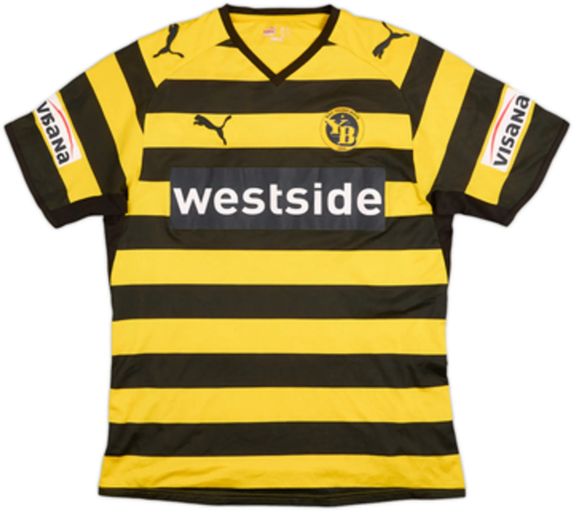 2009-10 Young Boys Player Issue Home Shirt Degen #21 - 6/10 - (M)