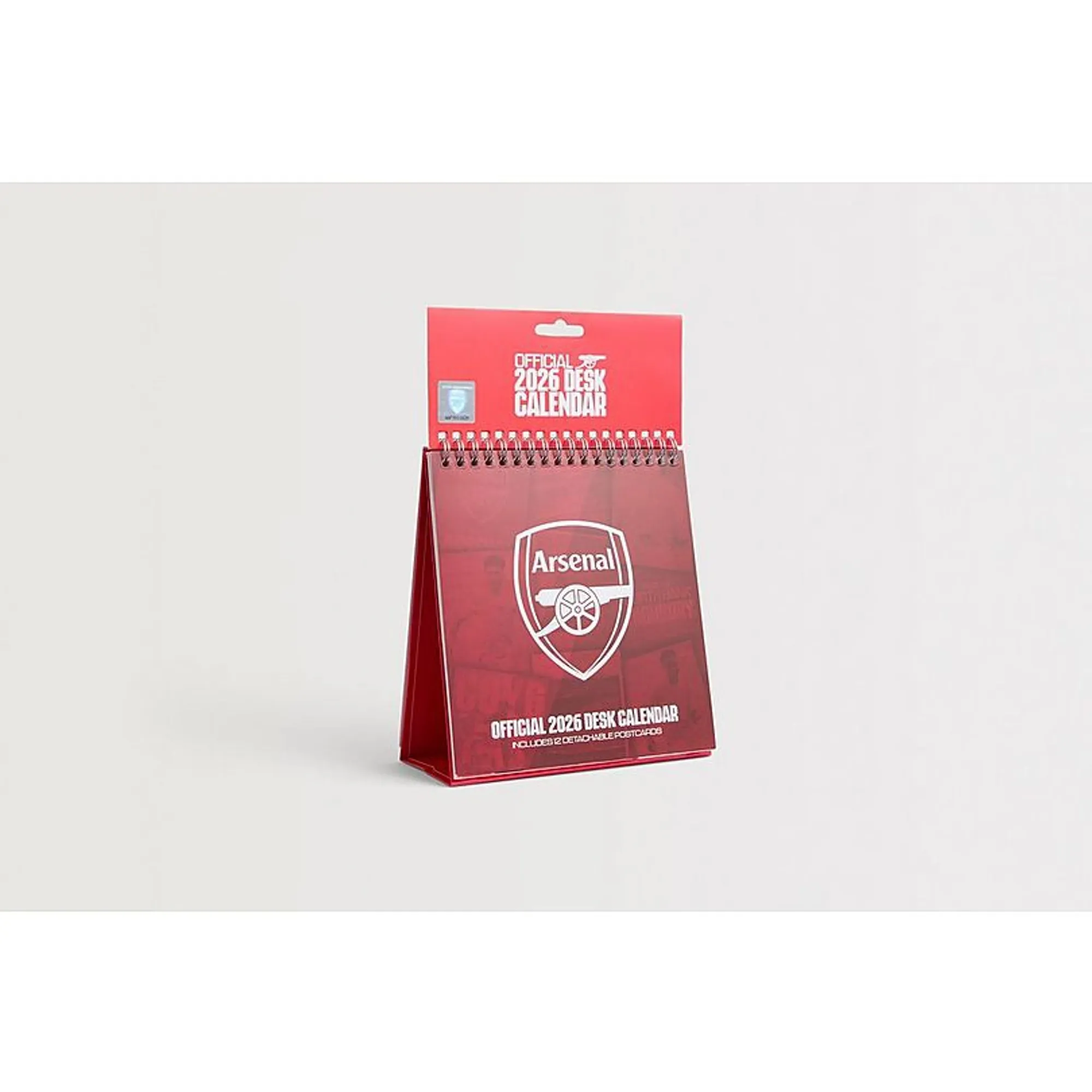 Arsenal 2026 Desk Easel Calendar, Multicolor