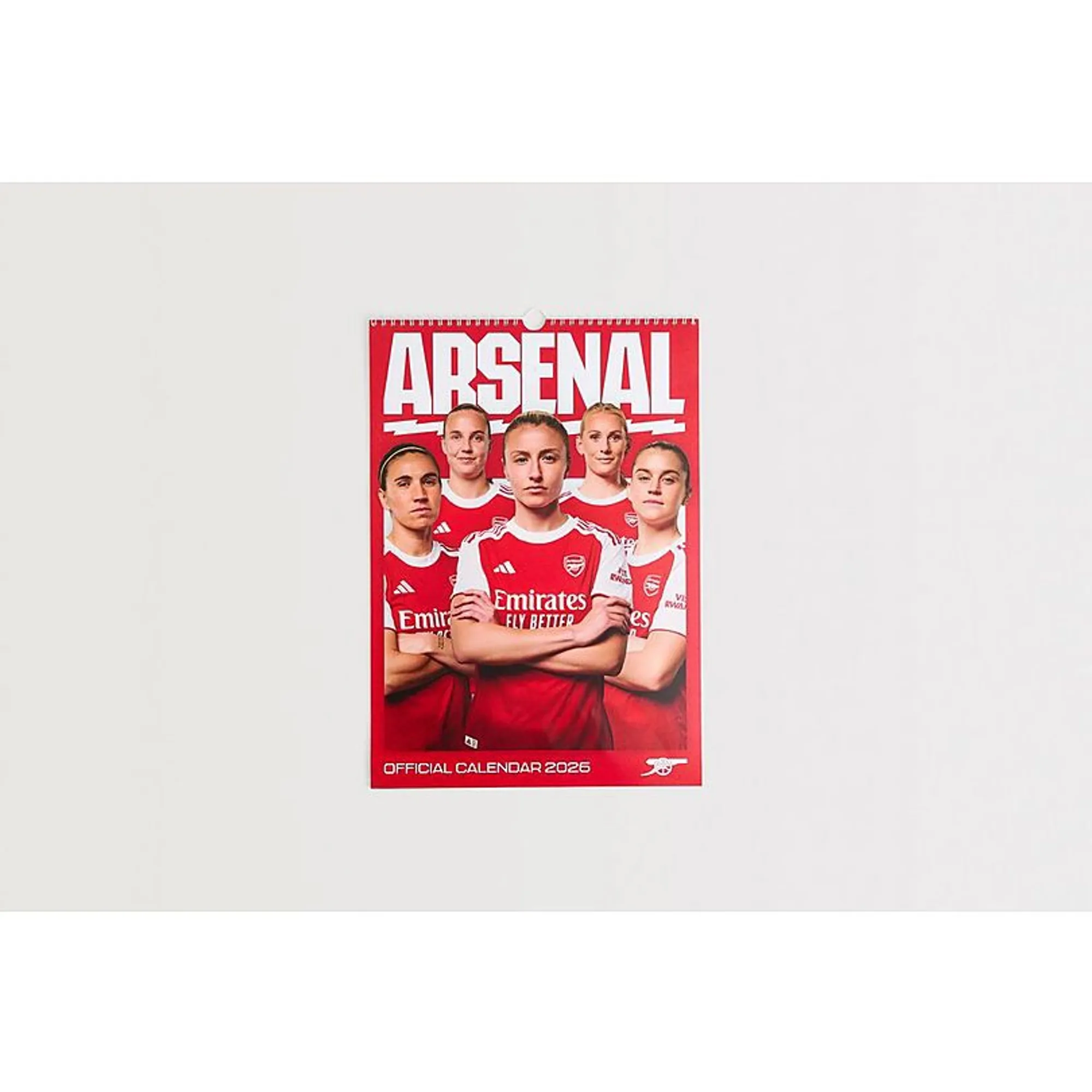 Arsenal 2026 A3 Womens Calendar, Multicolor