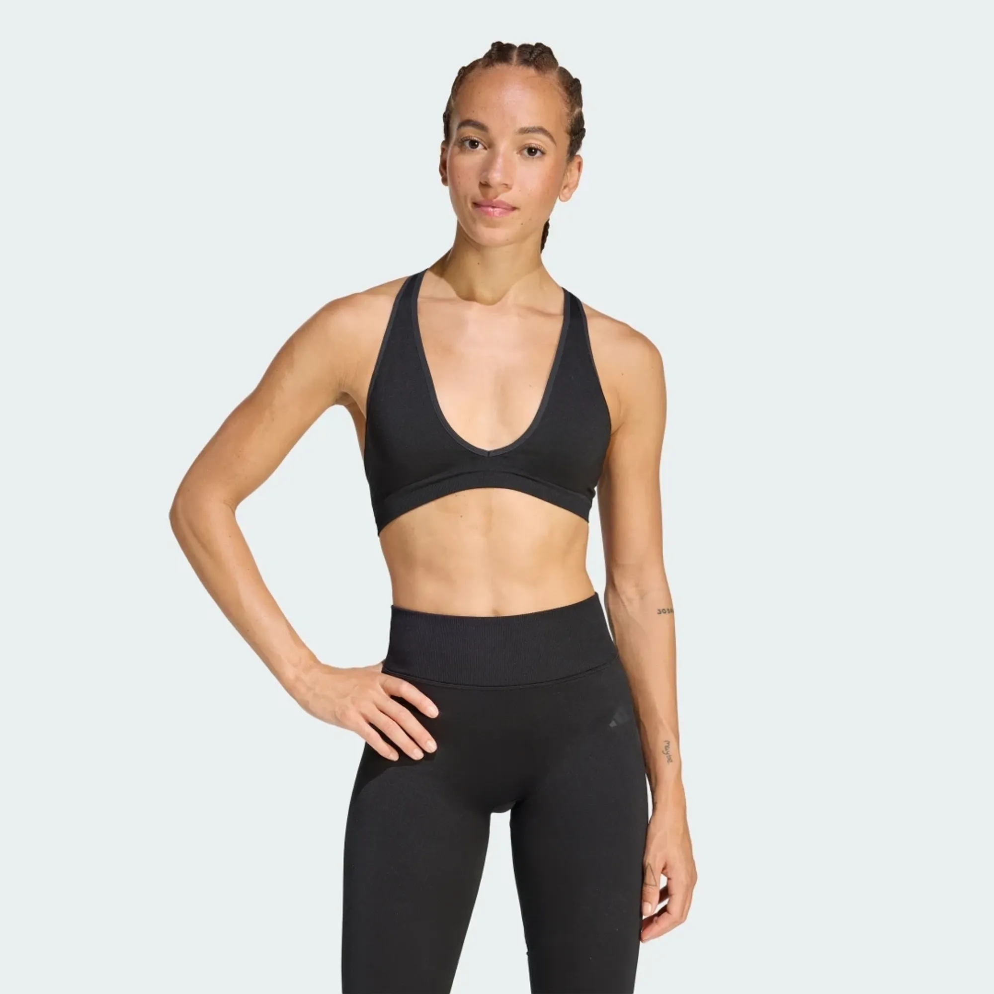 adidas Workout Essentials Knit Light Support Bra