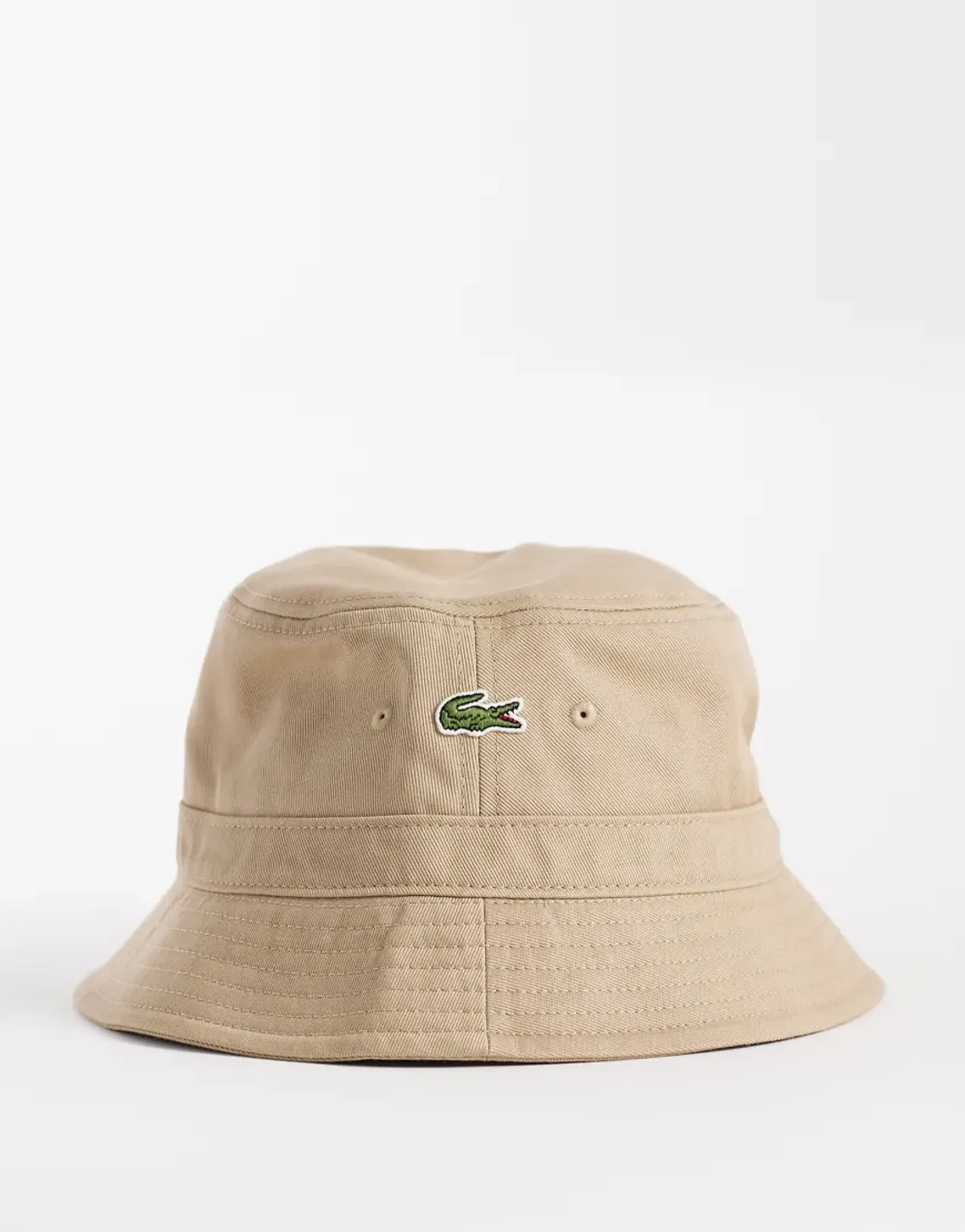 Lacoste Lined Cotton Twill Bucket Hat - Beige