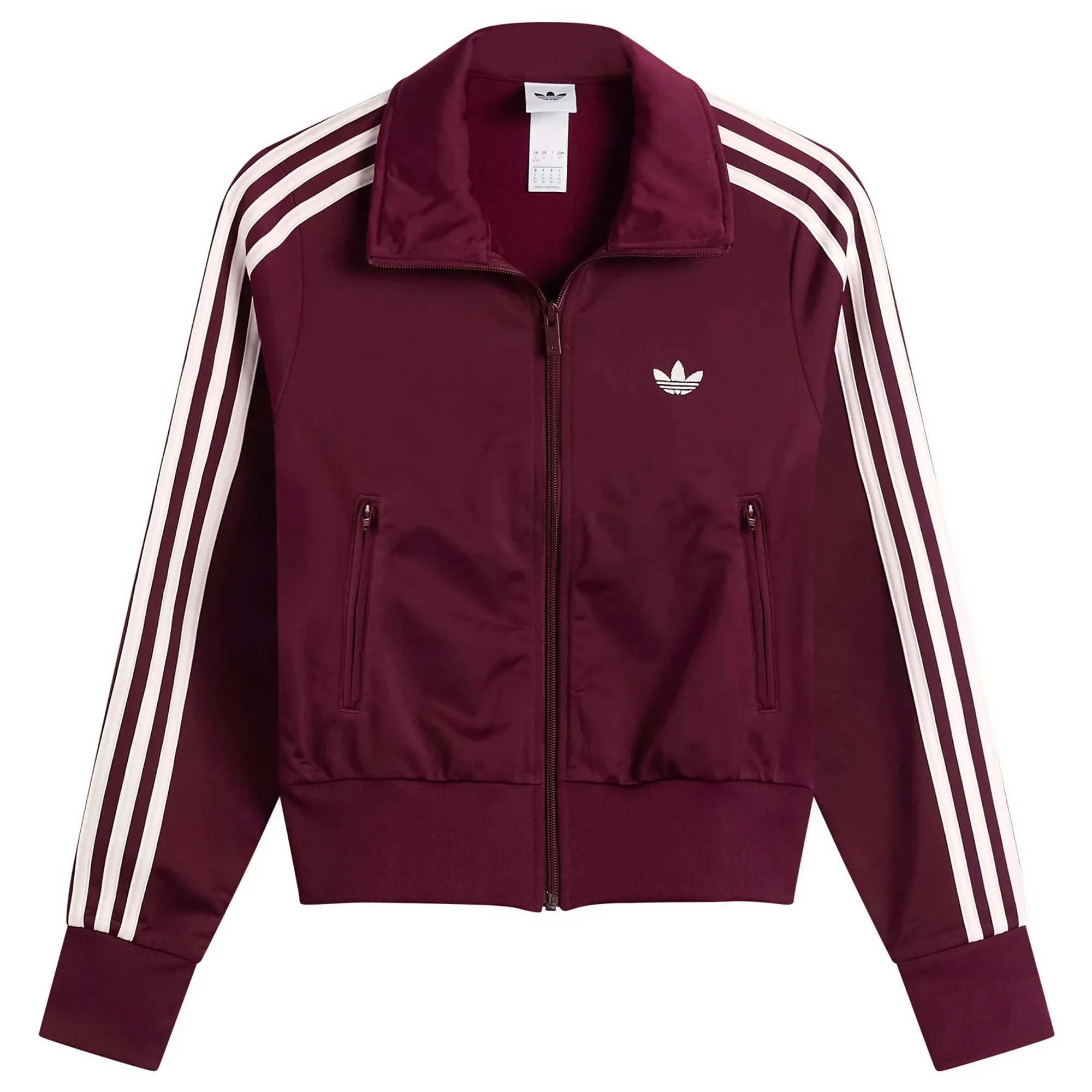 Adidas Women's Classic Firebird Track Top Maroon/Off White