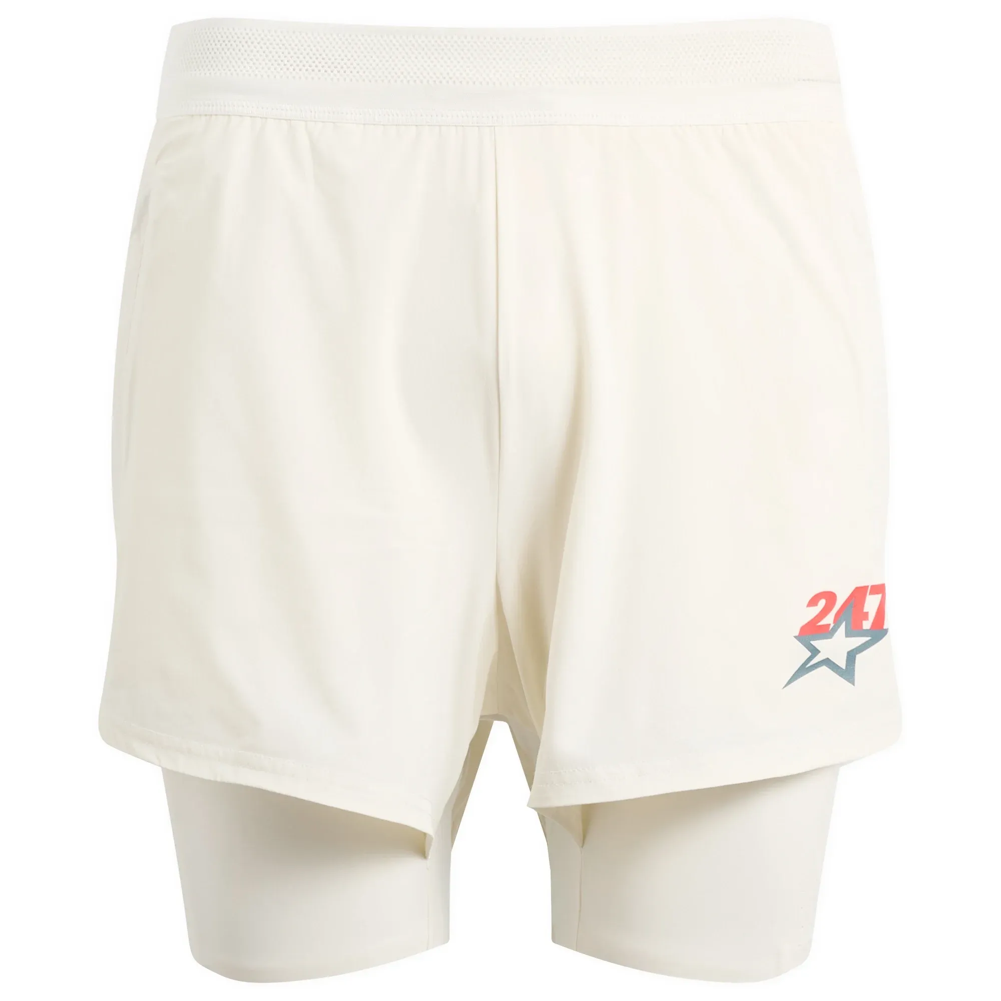 Represent 247 Men's Hybrid Short Flat White
