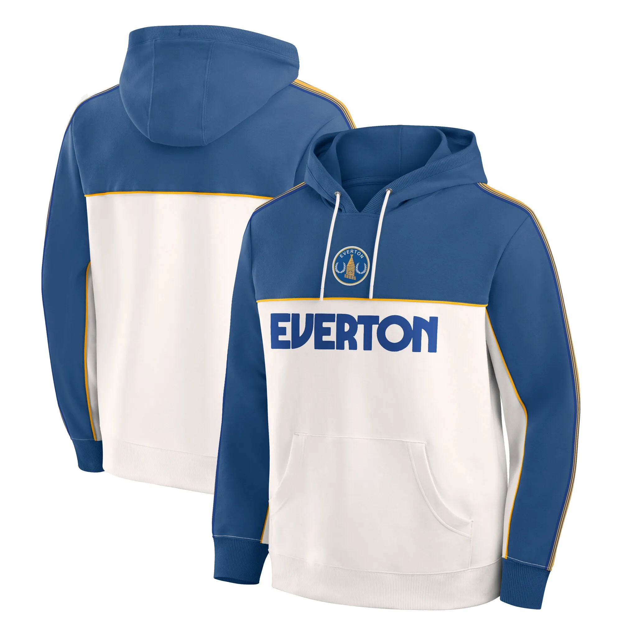 Everton Retro Overhead Hoodie - True Blue - Mens