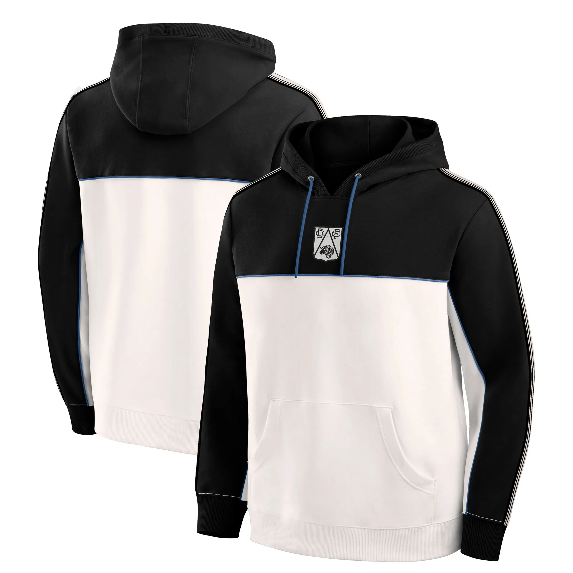Derby County Retro Overhead Hoodie - Black - Mens