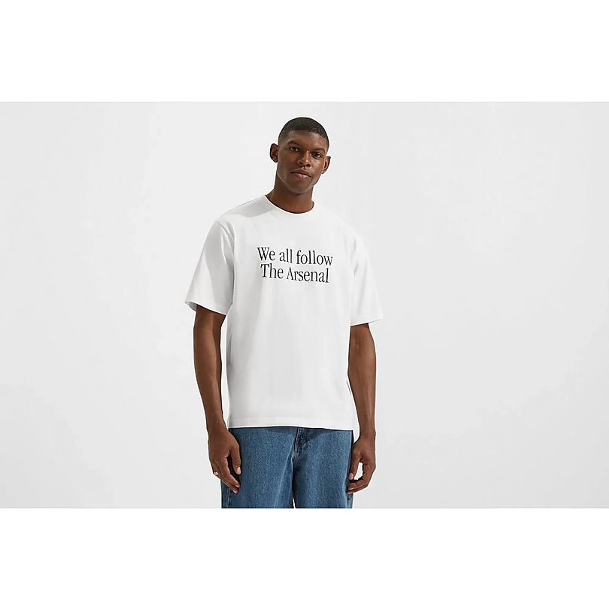 Arsenal Essentials White Follow T-Shirt, White
