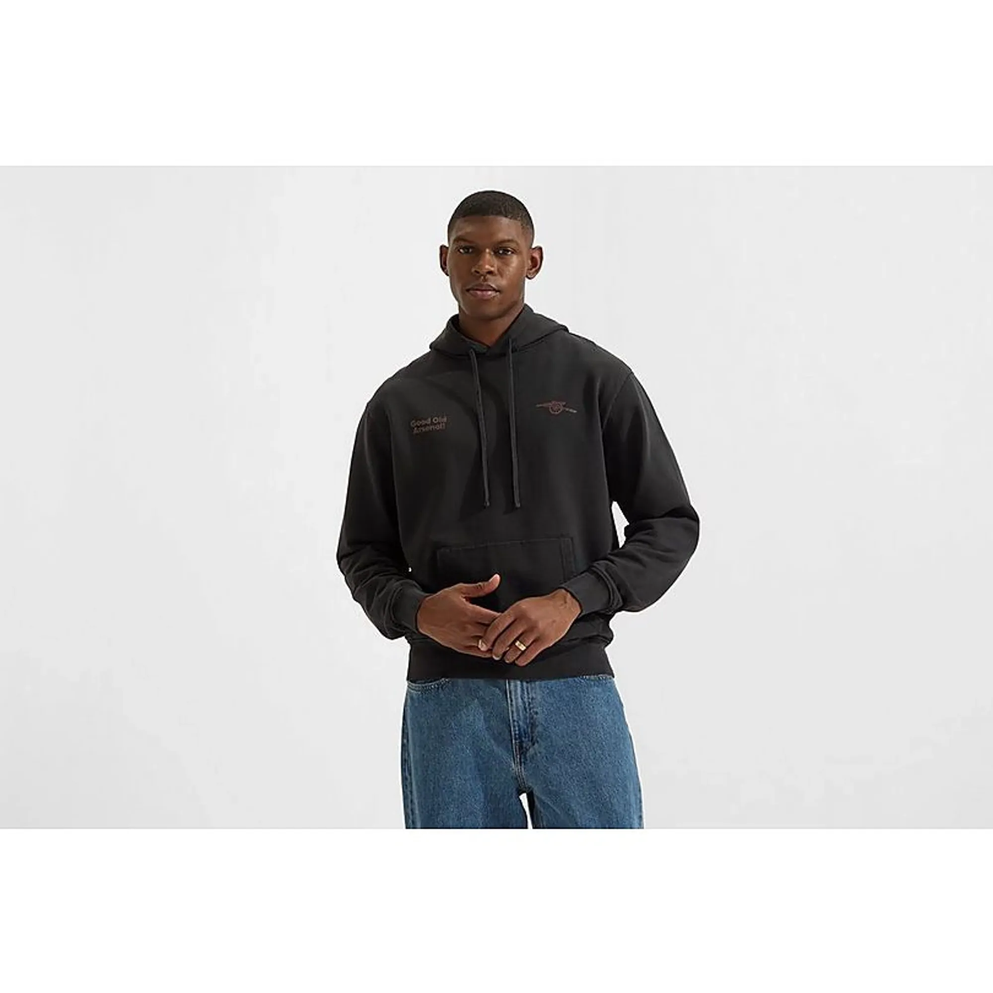 Arsenal Essentials Singsong Hoodie, Black