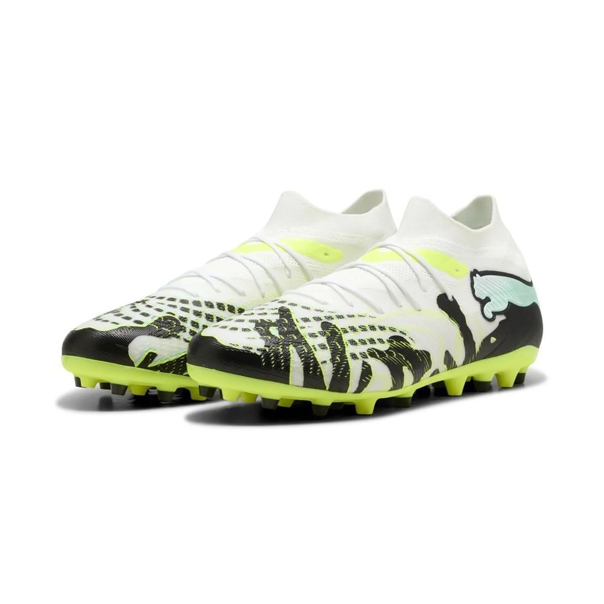 Puma Future 9 Match Mg Creativity - Yellow Alert/Mint Jelly/Puma White/Puma Black - ['White', 'Yellow']