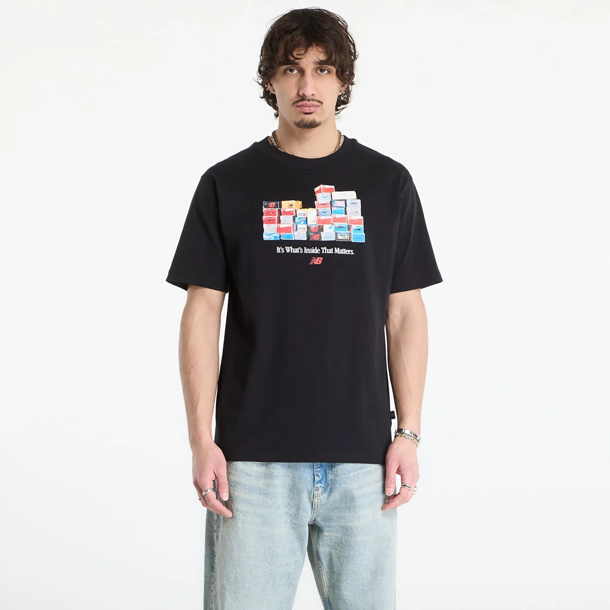 T-Shirt New Balance Boxes T-Shirt Black S
