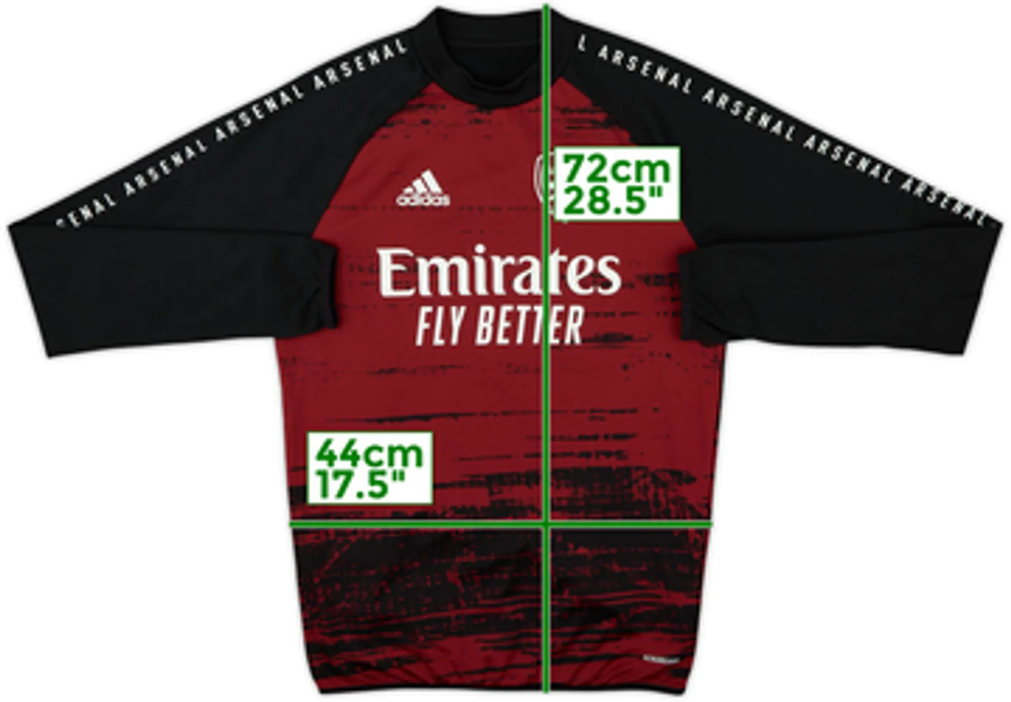 2020-21 Arsenal adidas Sweat Top - 8/10 - (S)