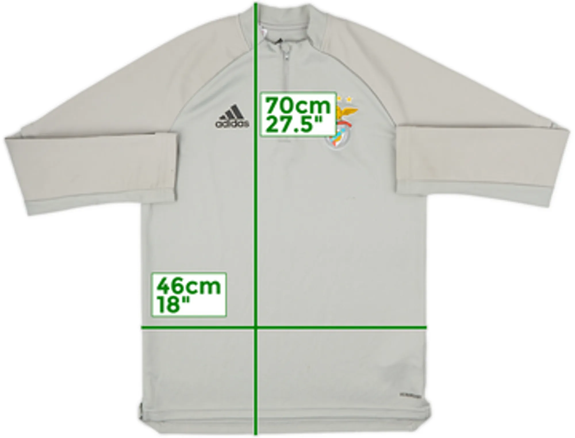 2020-21 Benfica adidas 1/4 Zip Drill Top - 6/10 - (L.Boys)