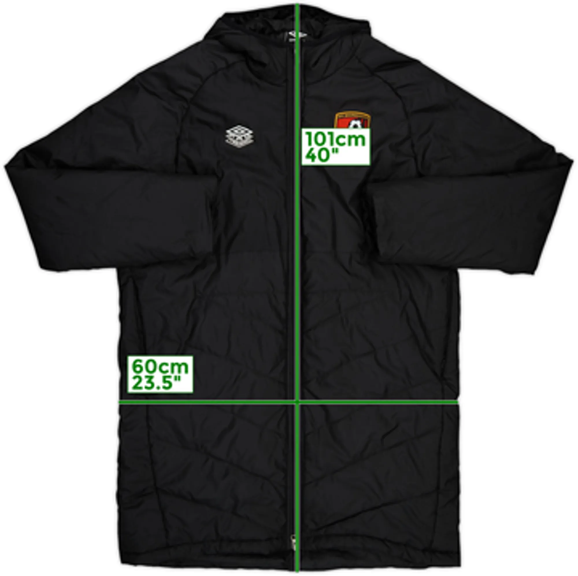 2018-19 Bournemouth Umbro Padded Bench Coat - 8/10 - (XL)