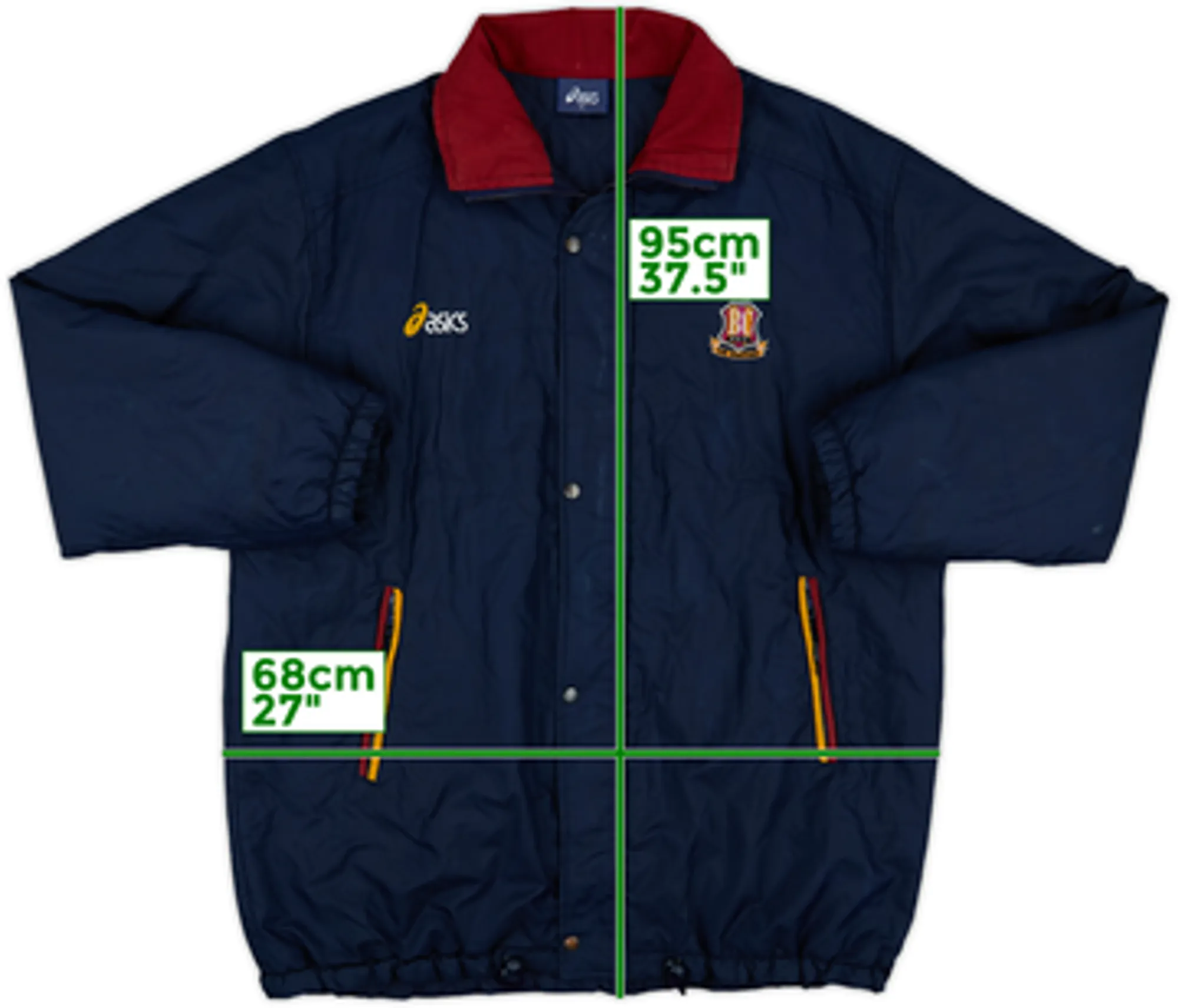 1999-01 Bradford Asics Padded Bench Coat - 7/10 - (XL)
