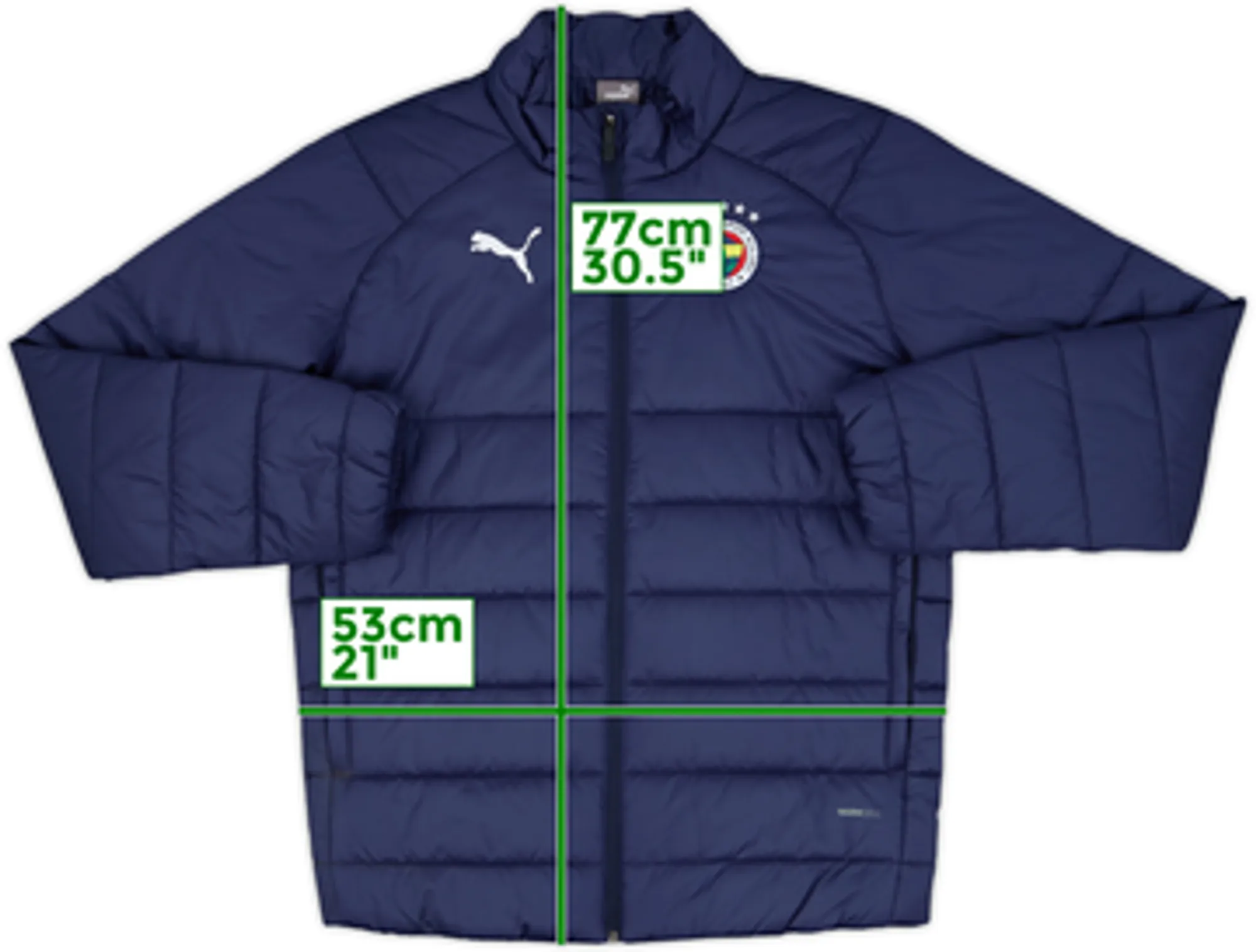 2023-24 Fenerbahce Puma Padded Bench Coat - 8/10 - (S)