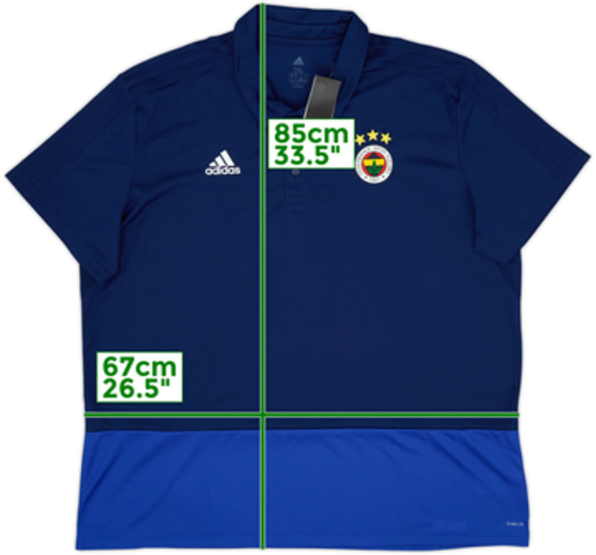 2017-18 Fenerbahce adidas Polo Shirt (3XL)